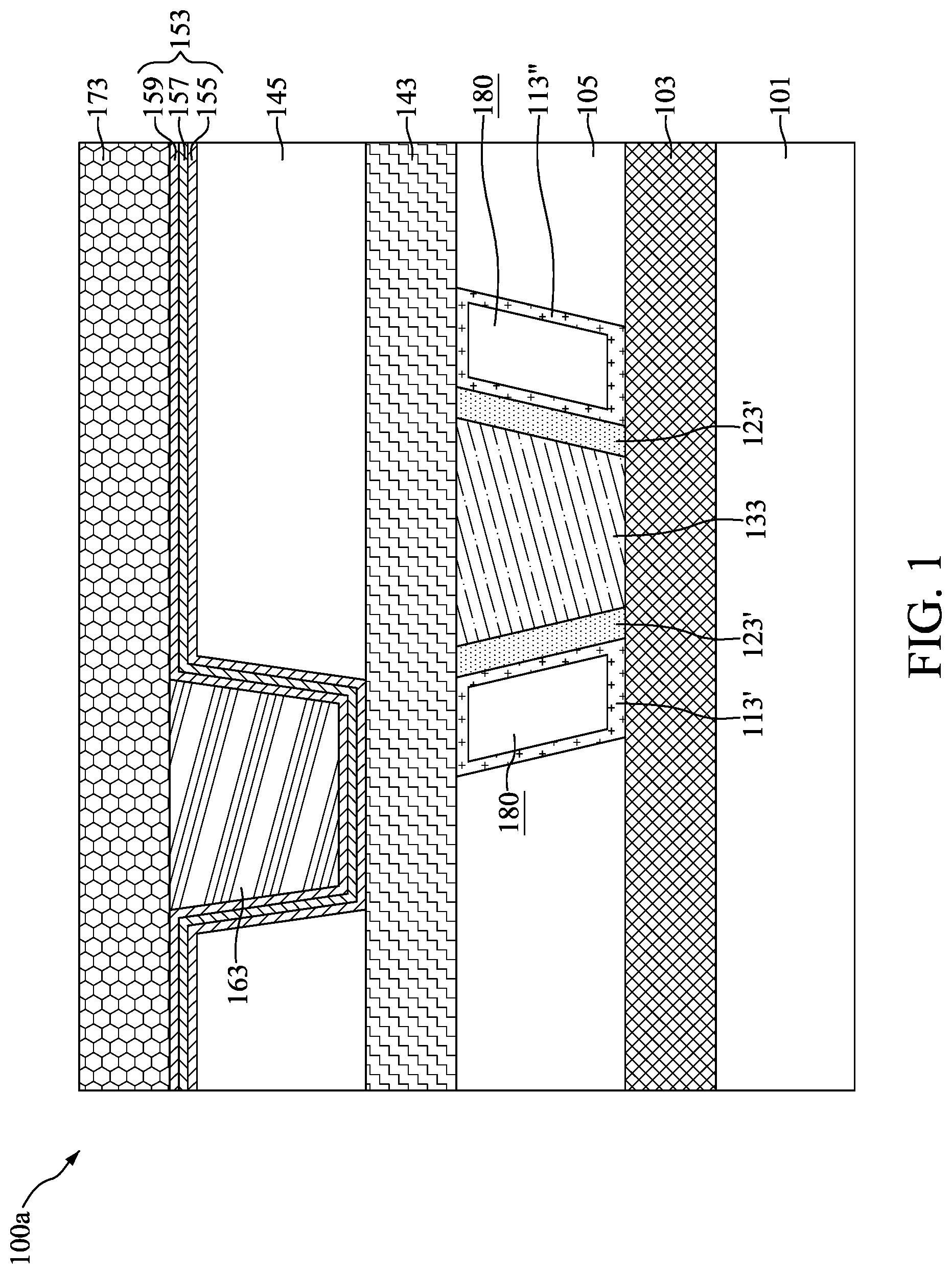 Patent US11776912 Figure 1 – Method for preparing semiconductor device structure with manganese-containing lining layer