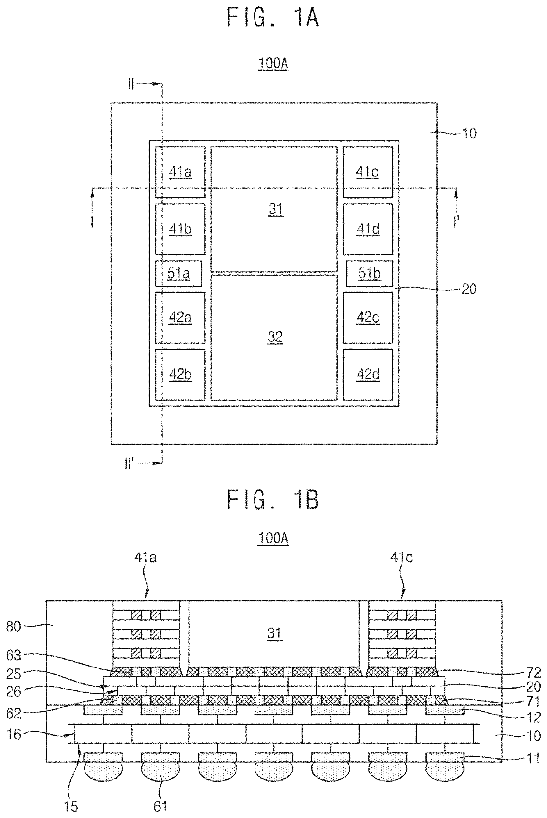 Patent US11776918 — Semiconductor package having stiffening structure — Figure 1