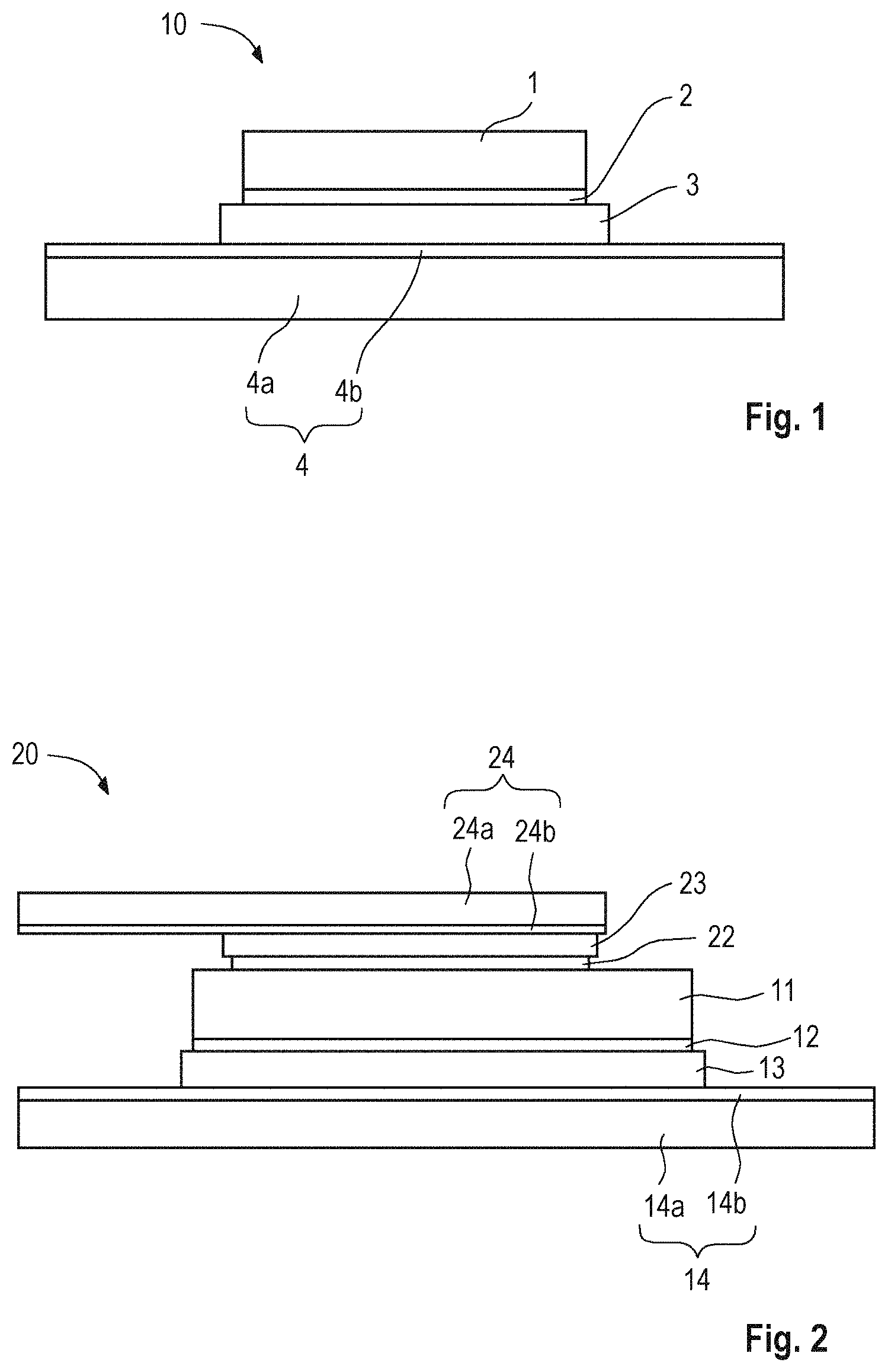 Patent US11776927 — Semiconductor device including a solder compound containing a compound Sn/Sb — Figure 1
