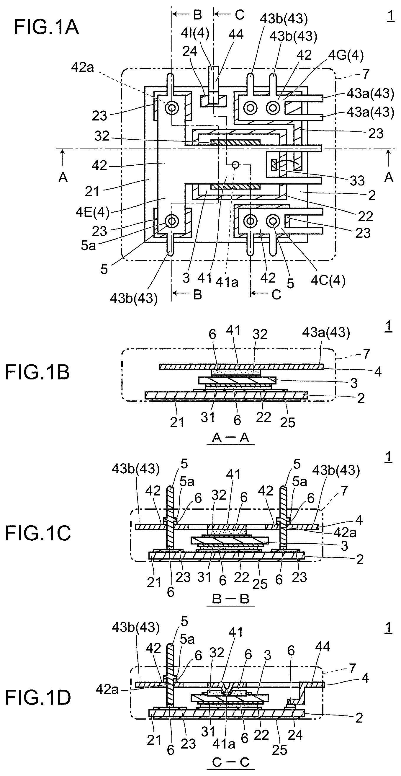 Patent US11776929 — Semiconductor device and lead frame member — Figure 1