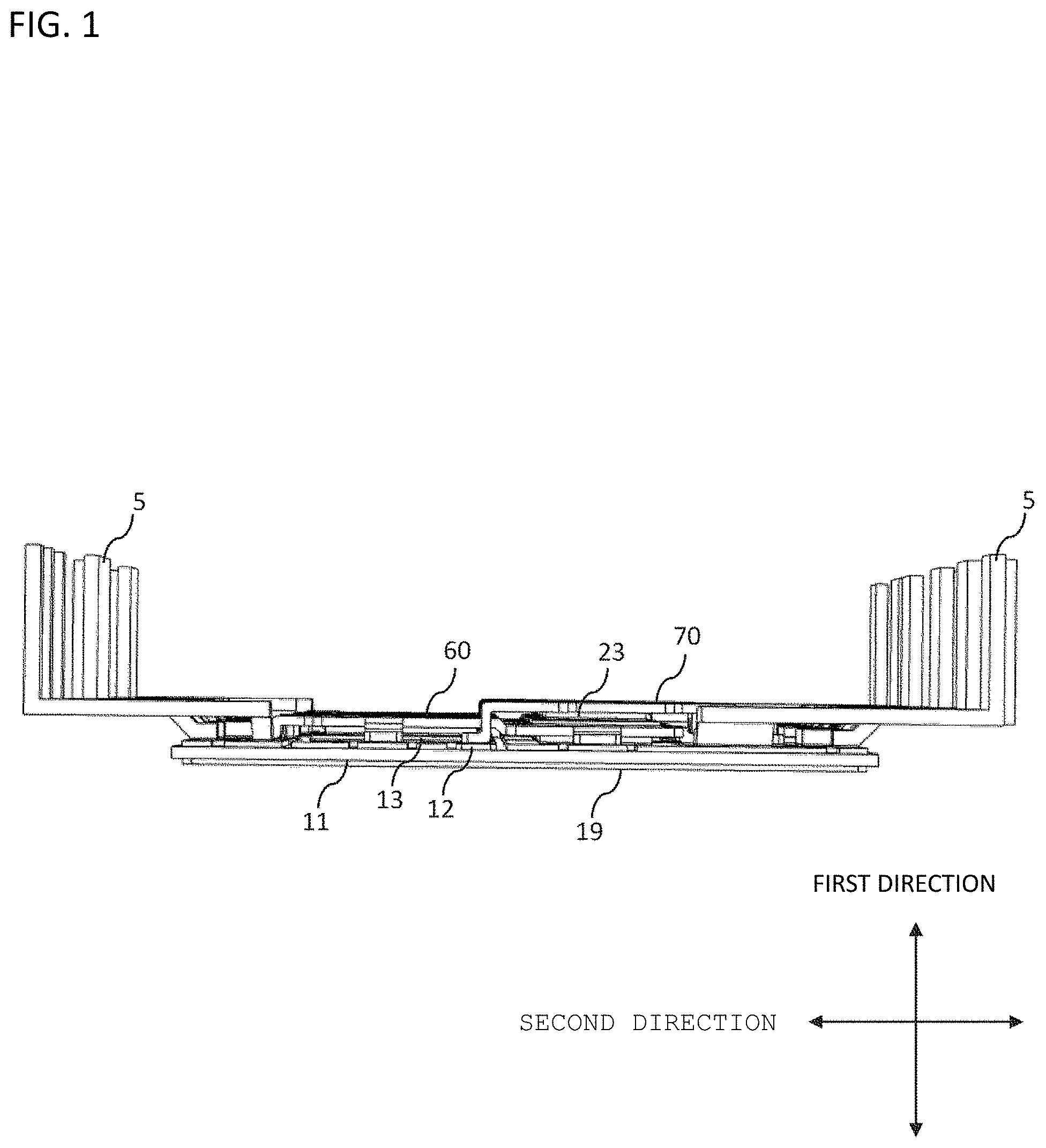 Patent US11776937 — Electronic module — Figure 1