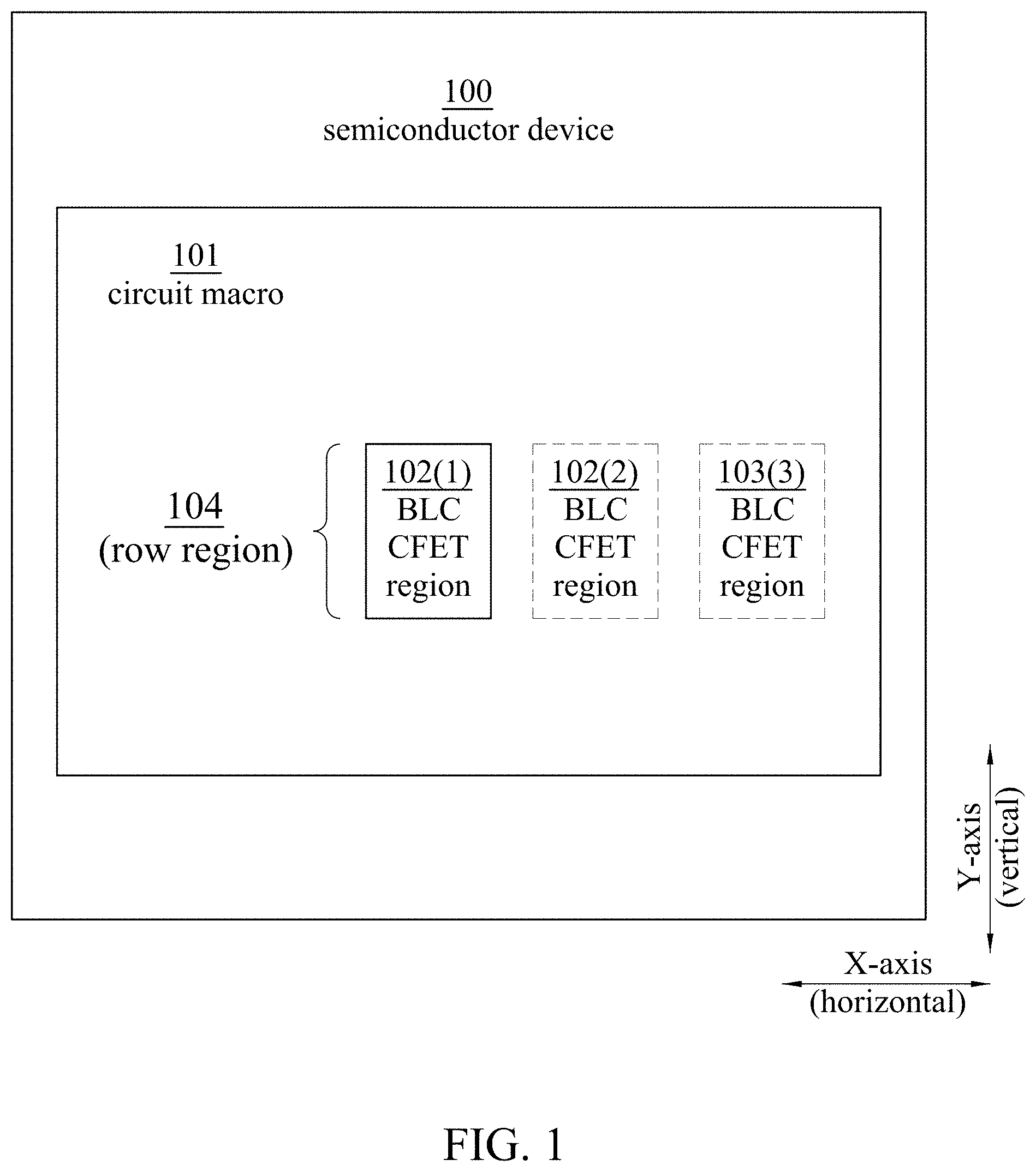 Patent US11776958 — Semiconductor device having buried logic conductor type of complementary field effect transistor, method of forming same — Figure 1