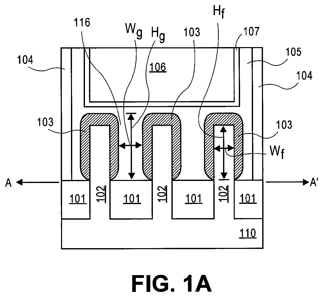 Patent US11776959 — Wrap-around trench contact structure and methods of fabrication — Figure 1