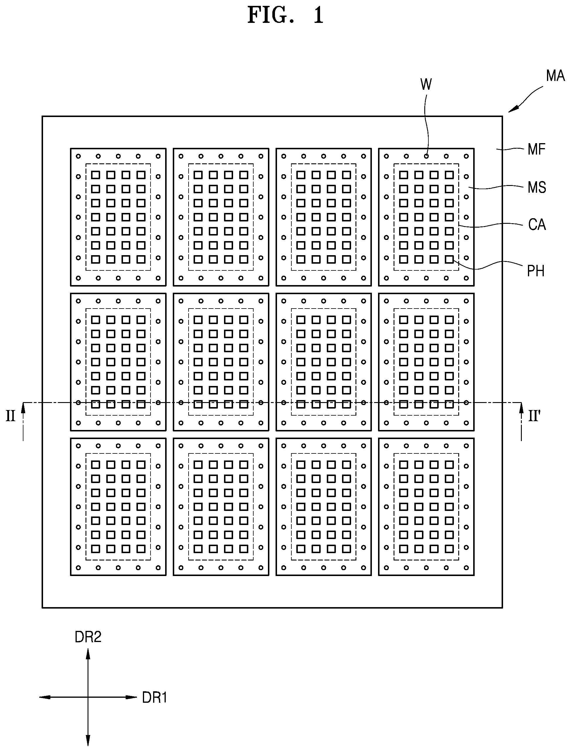 Patent US11776972 — Method and apparatus for manufacturing mask assembly and method of manufacturing display device — Figure 1