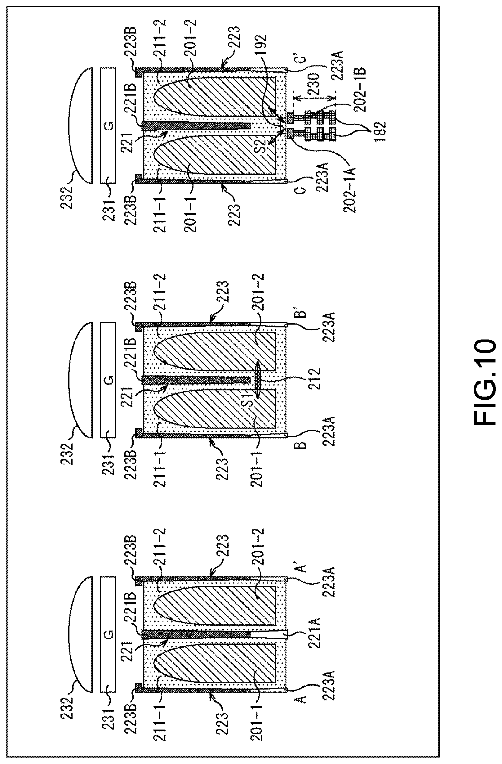 Patent US11776978 Figure 10 – Solid-state image pickup device and electronic apparatus having a separation wall between the first photodiode and the second photodiode