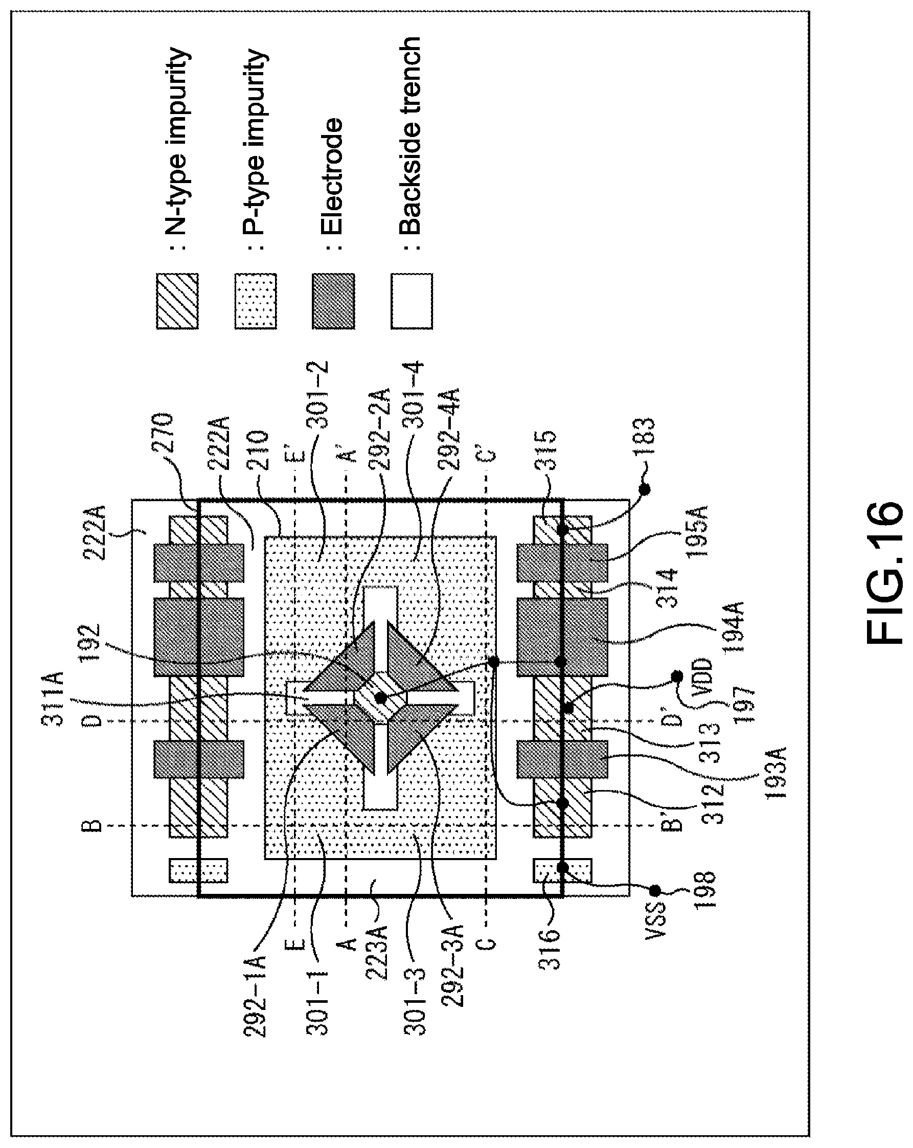 Patent US11776978 Figure 16 – Solid-state image pickup device and electronic apparatus having a separation wall between the first photodiode and the second photodiode
