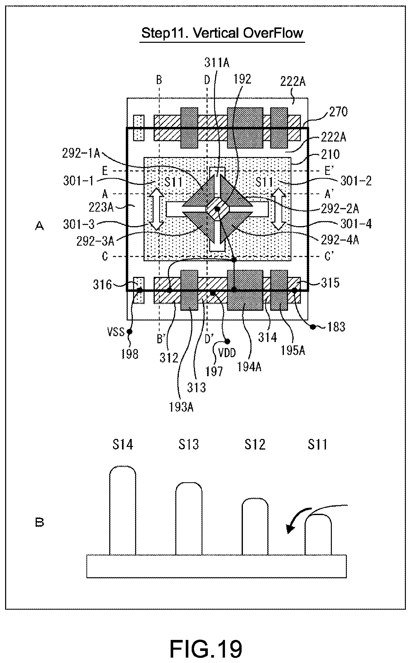 Patent US11776978 Figure 19 – Solid-state image pickup device and electronic apparatus having a separation wall between the first photodiode and the second photodiode