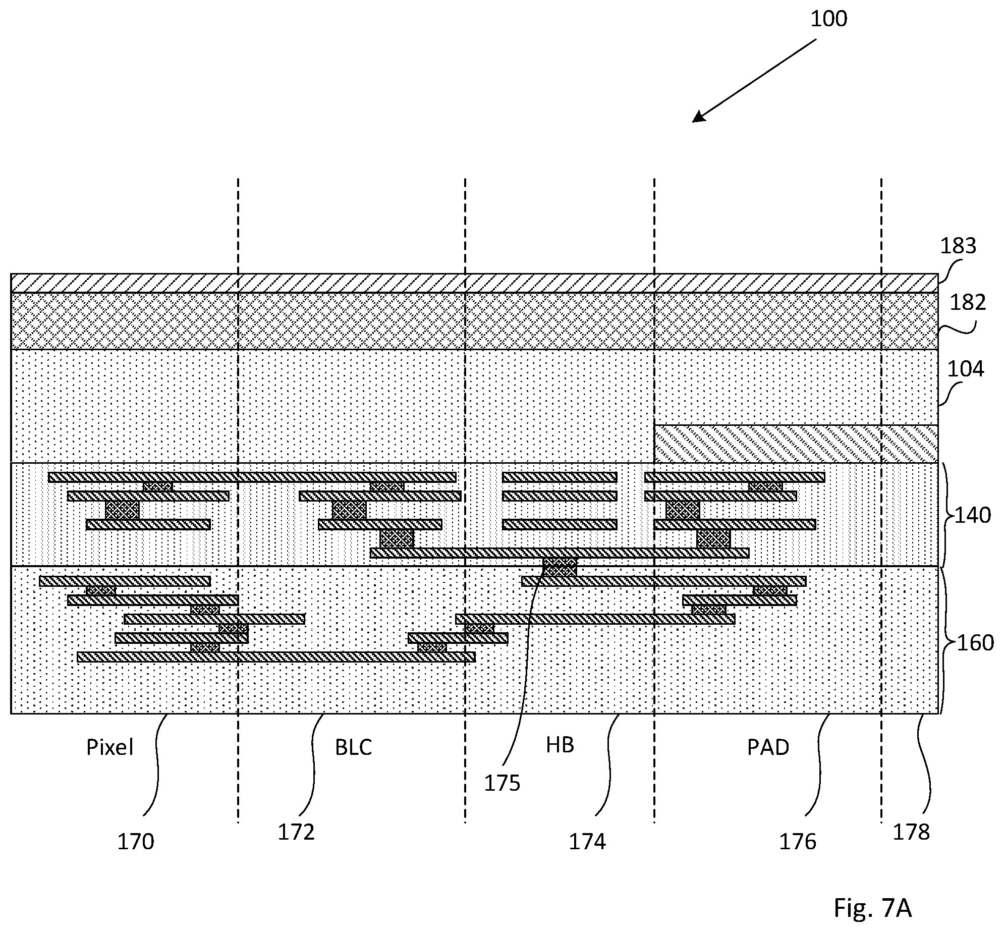Patent US11776985 Figure 8 – Method of forming self aligned grids in BSI image sensor