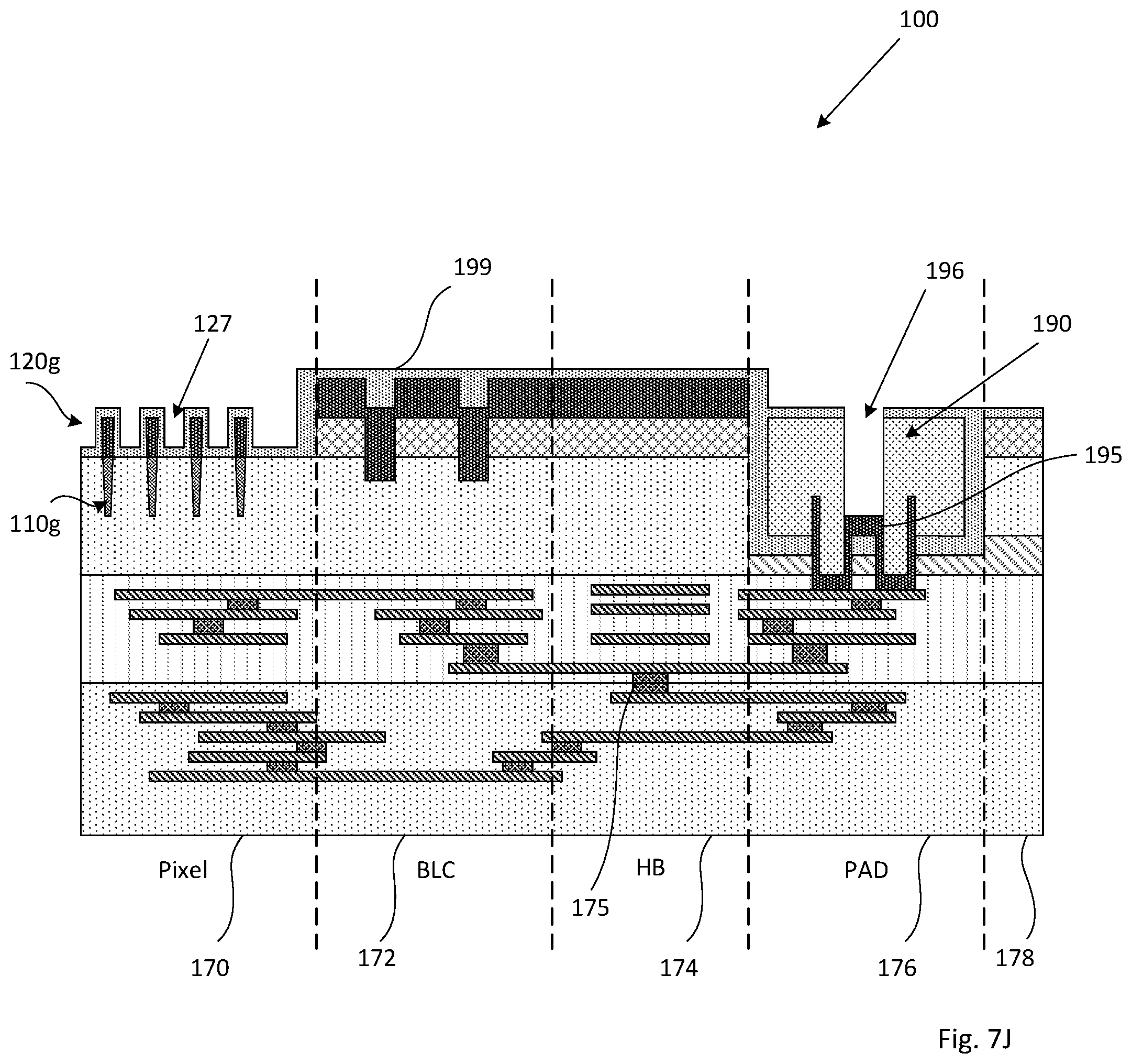 Patent US11776985 Figure 17 – Method of forming self aligned grids in BSI image sensor