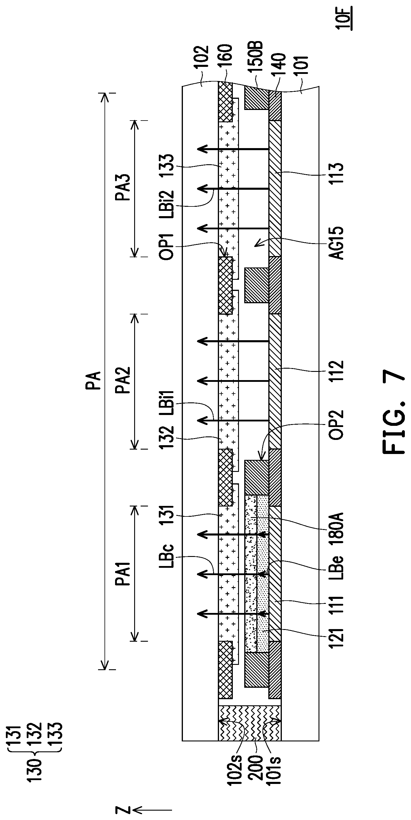 Patent US11776990 Figure 7 – Micro light-emitting diode display panel