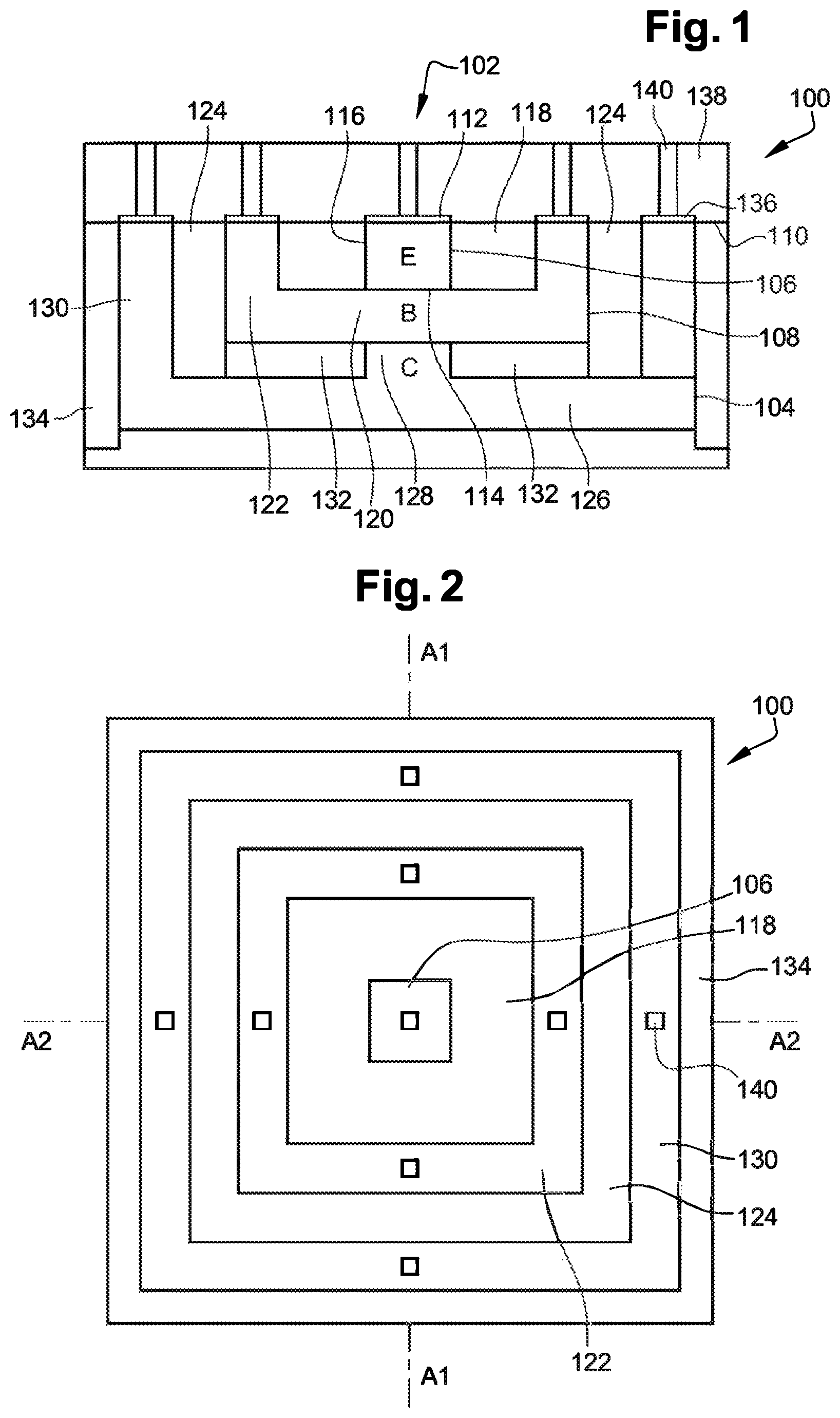 Patent US11776995 Figure 1 – Device comprising a transistor