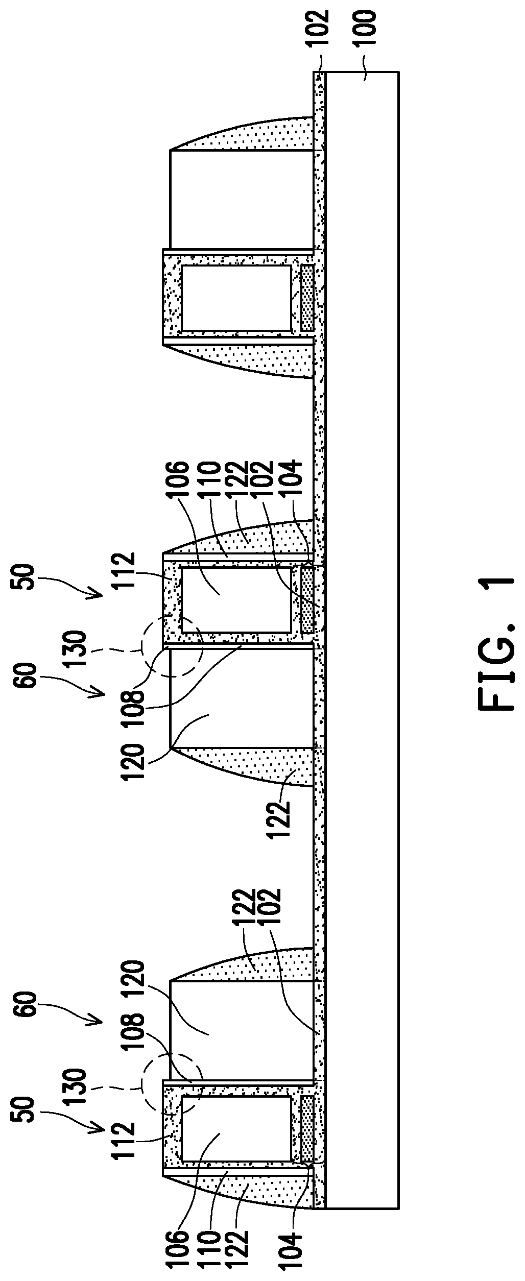 Patent US11777007 — Method for fabricating memory device — Figure 1