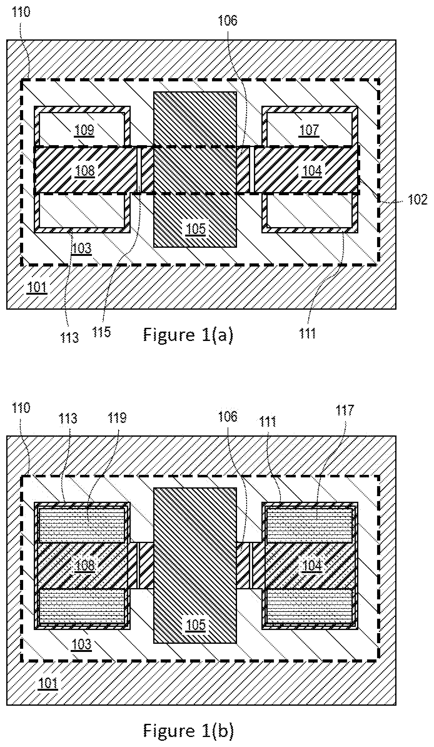 Patent US11777013 — Channel formation for three dimensional transistors — Figure 1