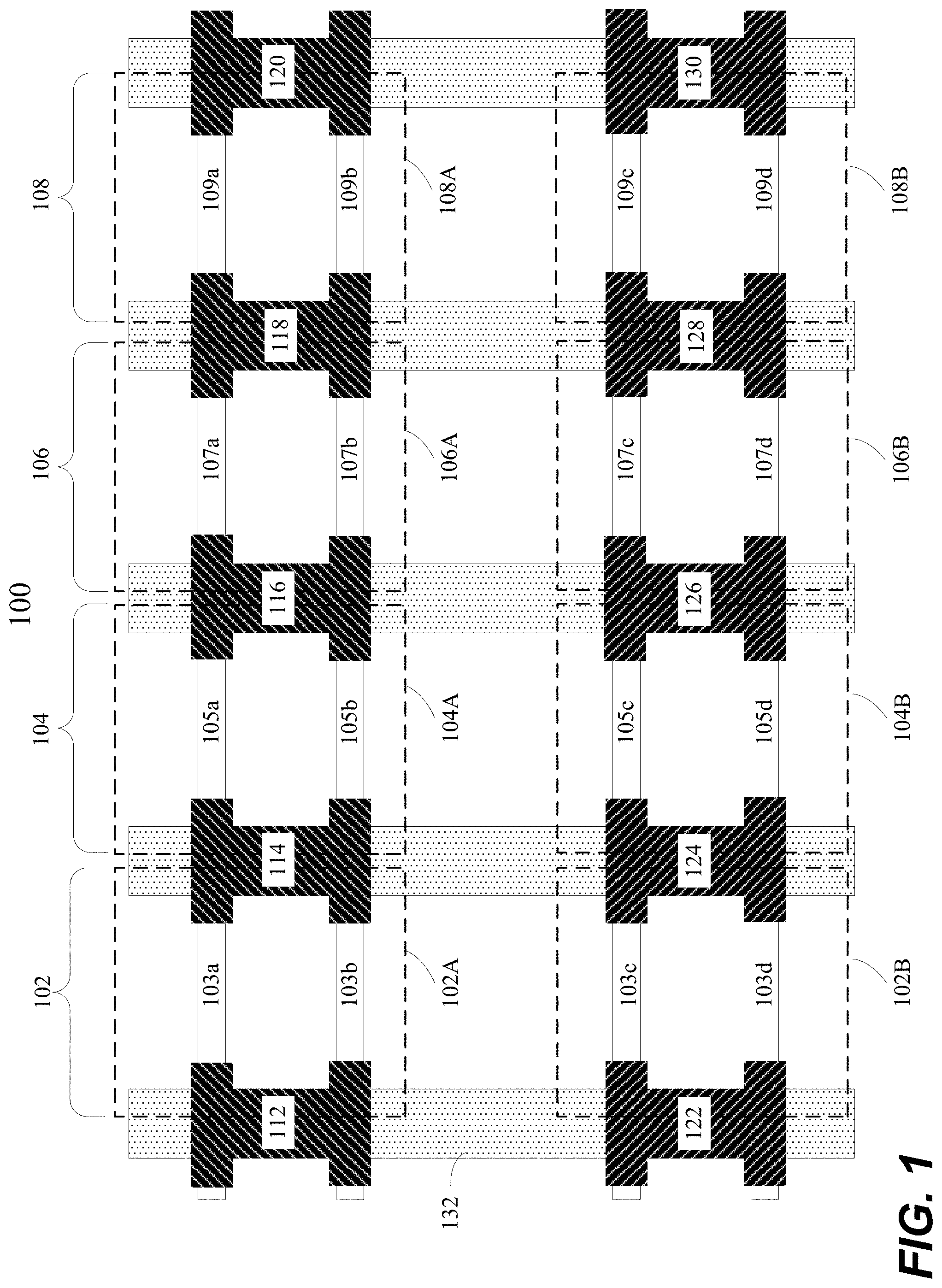 Patent US11777015 — Multiple planes of transistors with different transistor architectures to enhance 3D logic and memory circuits — Figure 1
