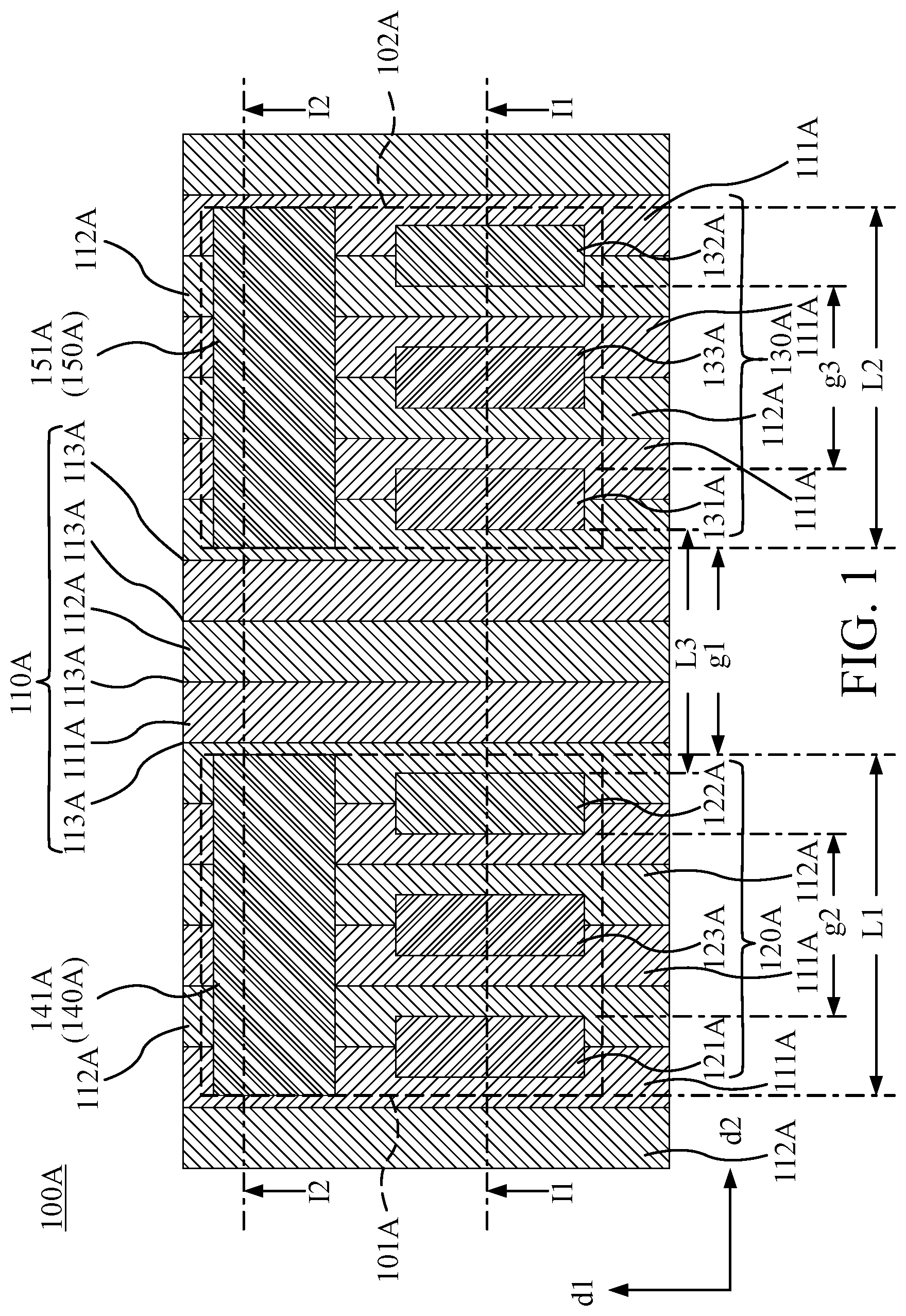Patent US11777023 — Semiconductor device and method for manufacturing the same — Figure 1