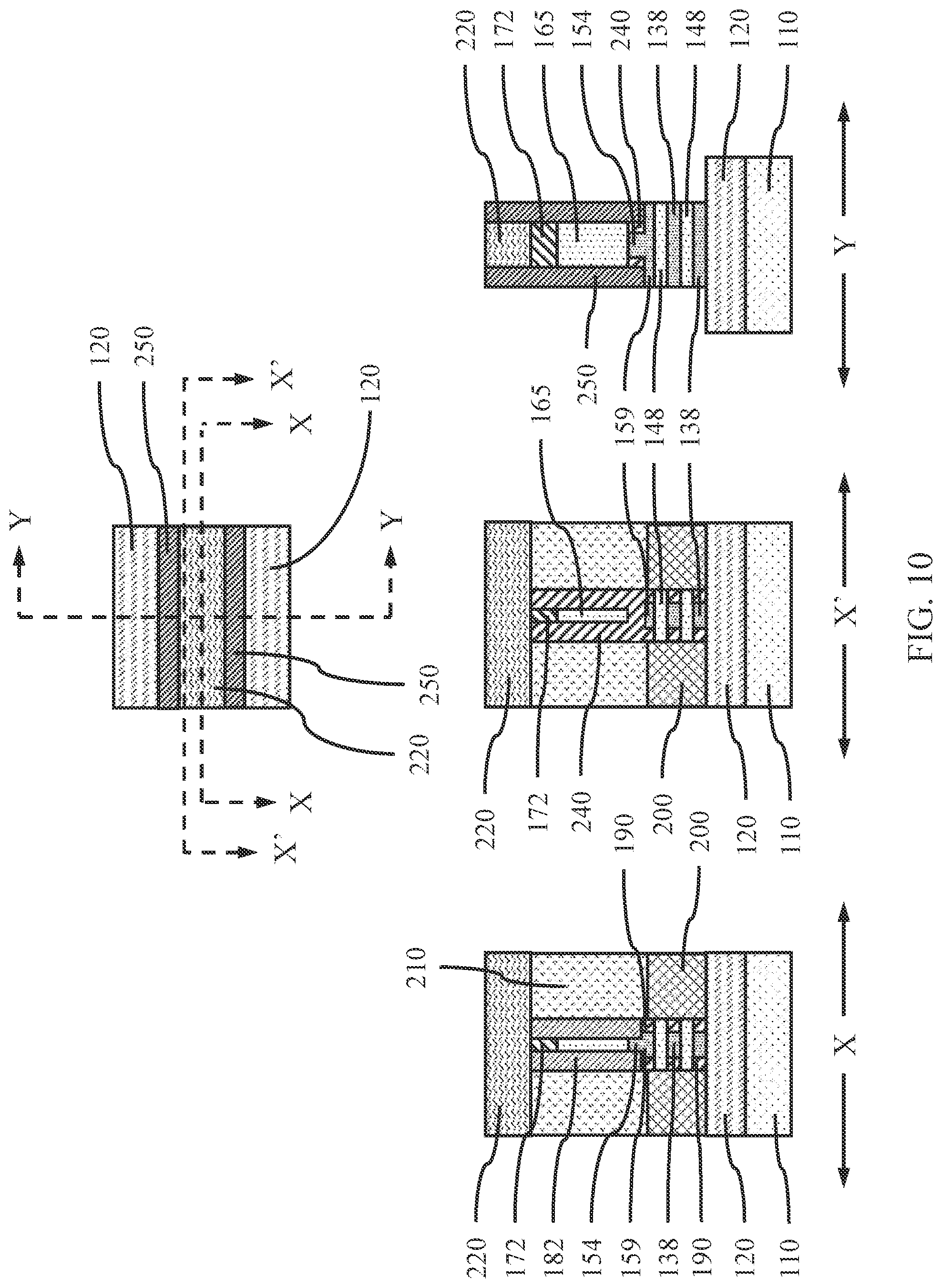 Patent US11777034 Figure 10 – Hybrid complementary field effect transistor device