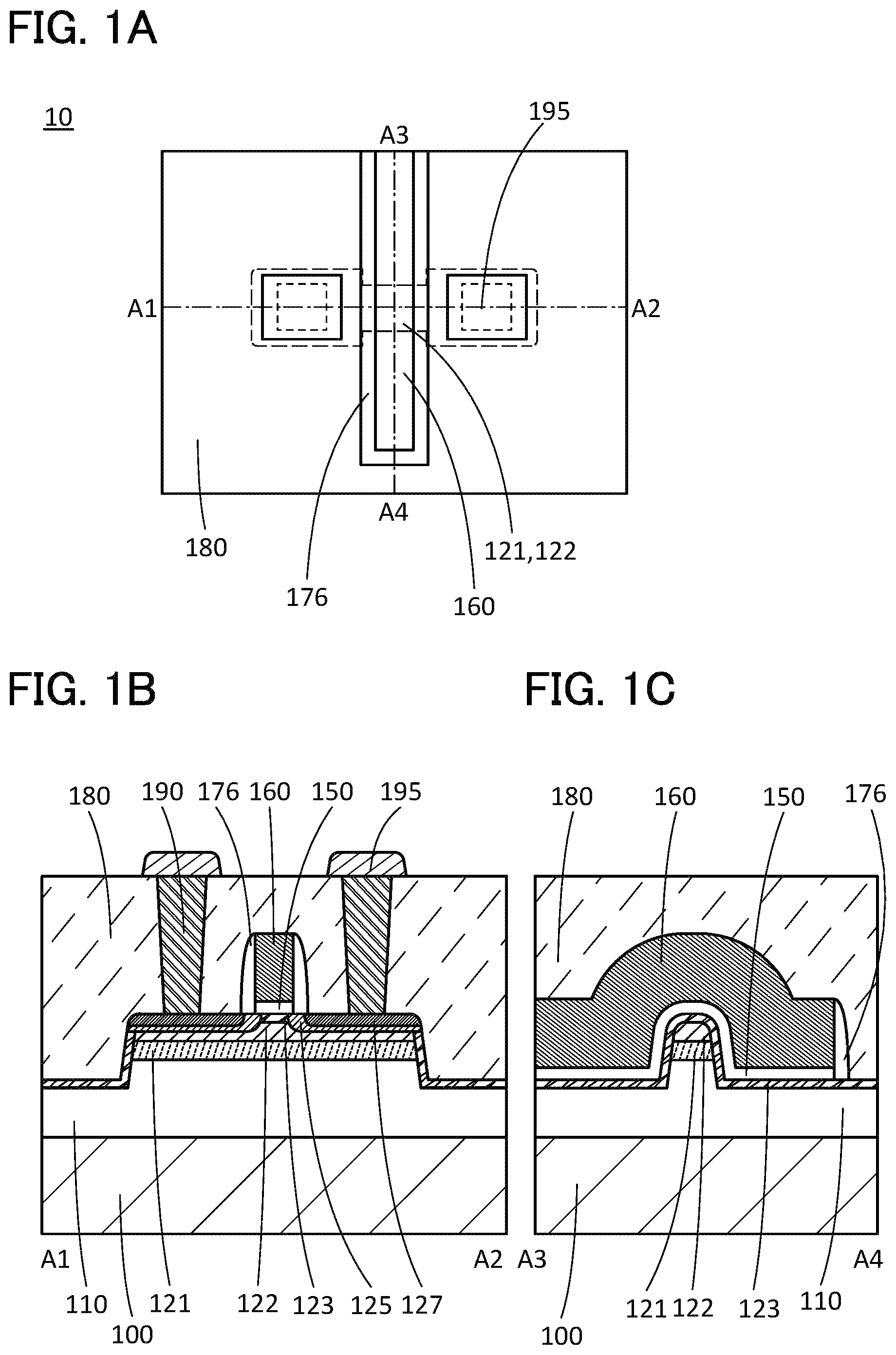 Patent US11777038 — Semiconductor device, method for manufacturing the same, and electronic device — Figure 1