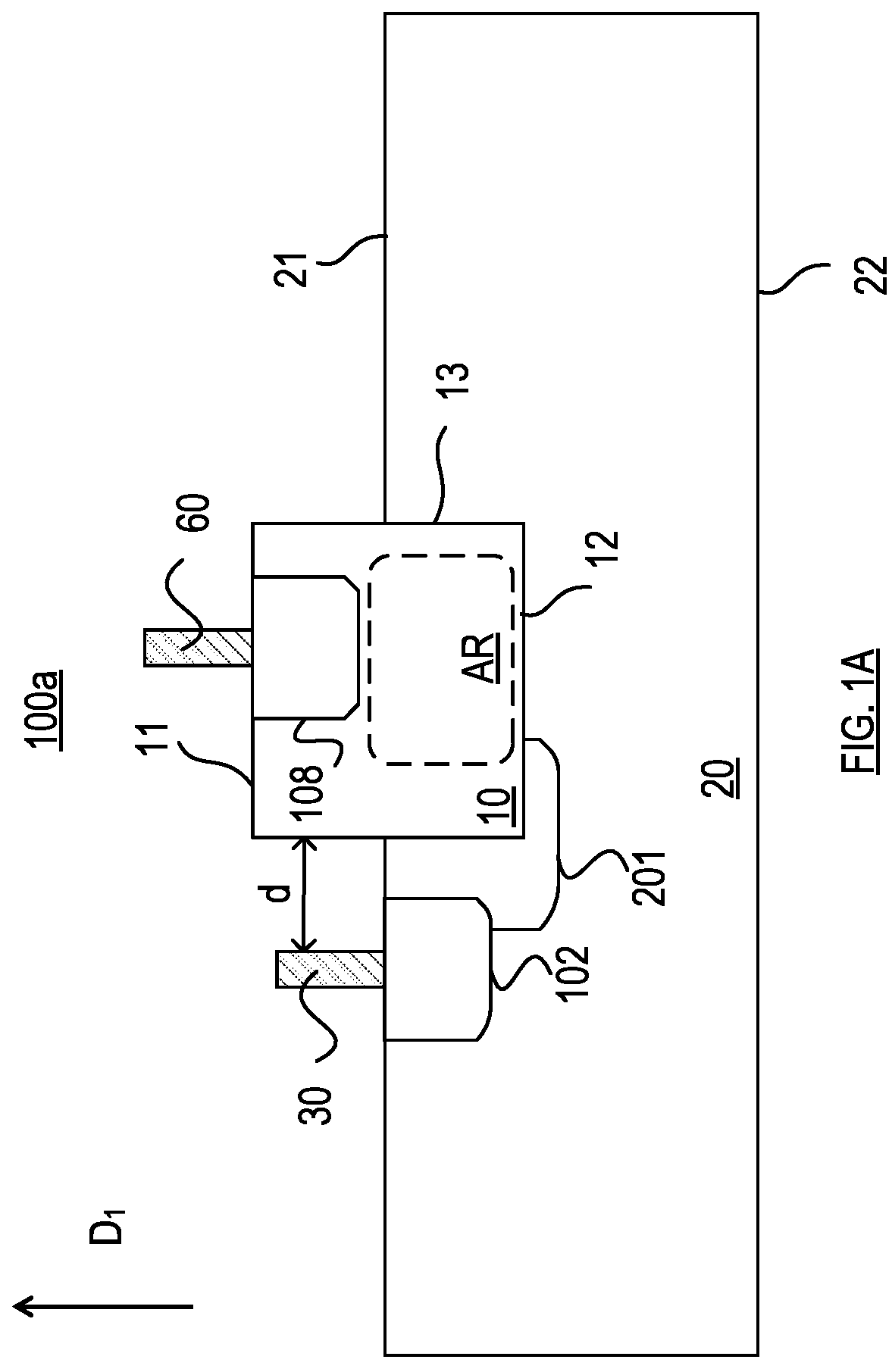 Patent US11777049 — Photo-detecting apparatus with low dark current — Figure 1