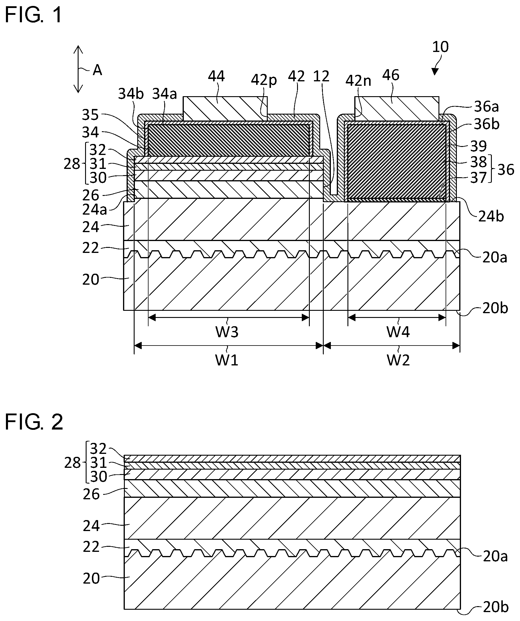 Patent US11777060 — Semiconductor light-emitting element and method of manufacturing semiconductor light-emitting element — Figure 1