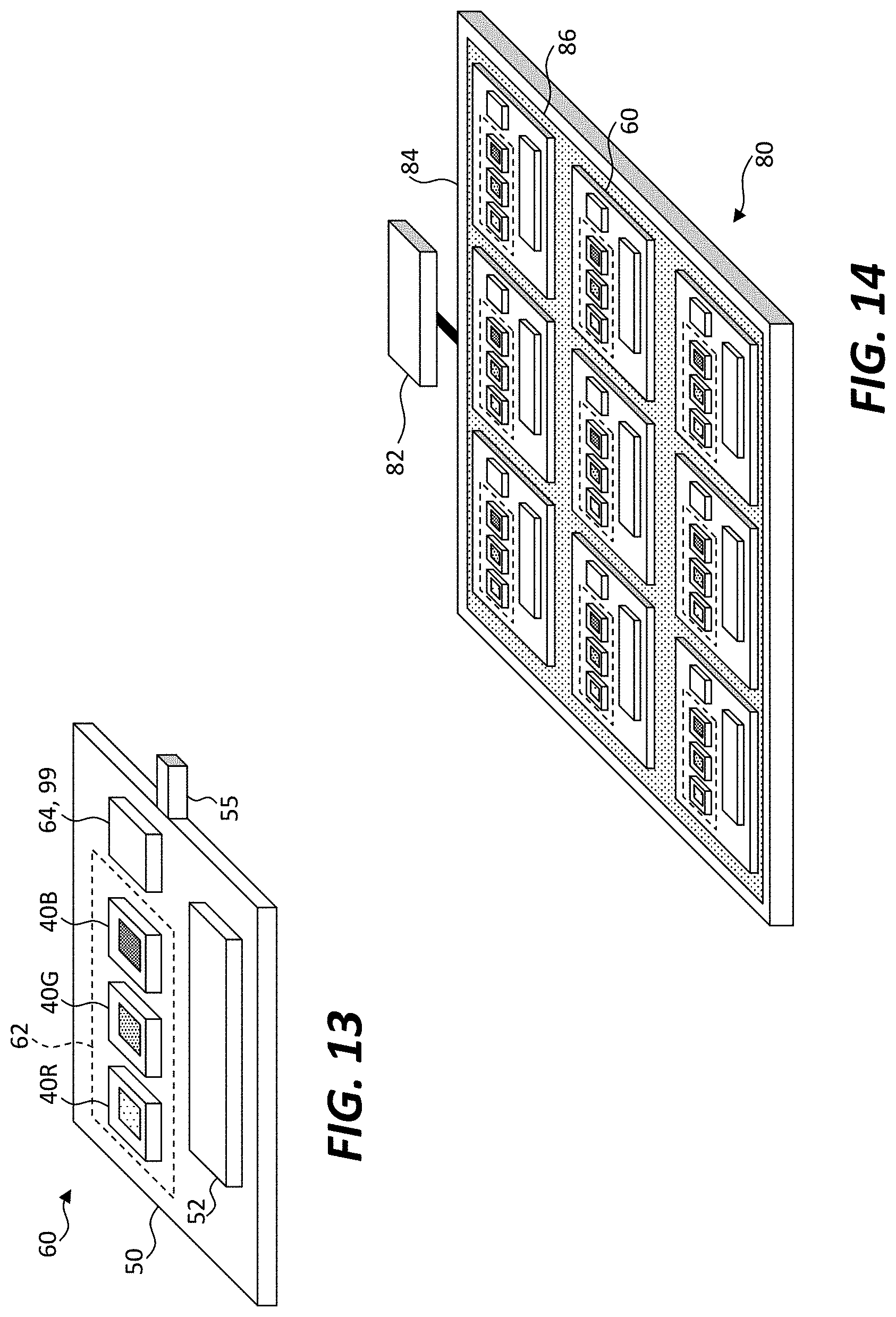 Patent US11777065 Figure 8 – White-light-emitting LED structures