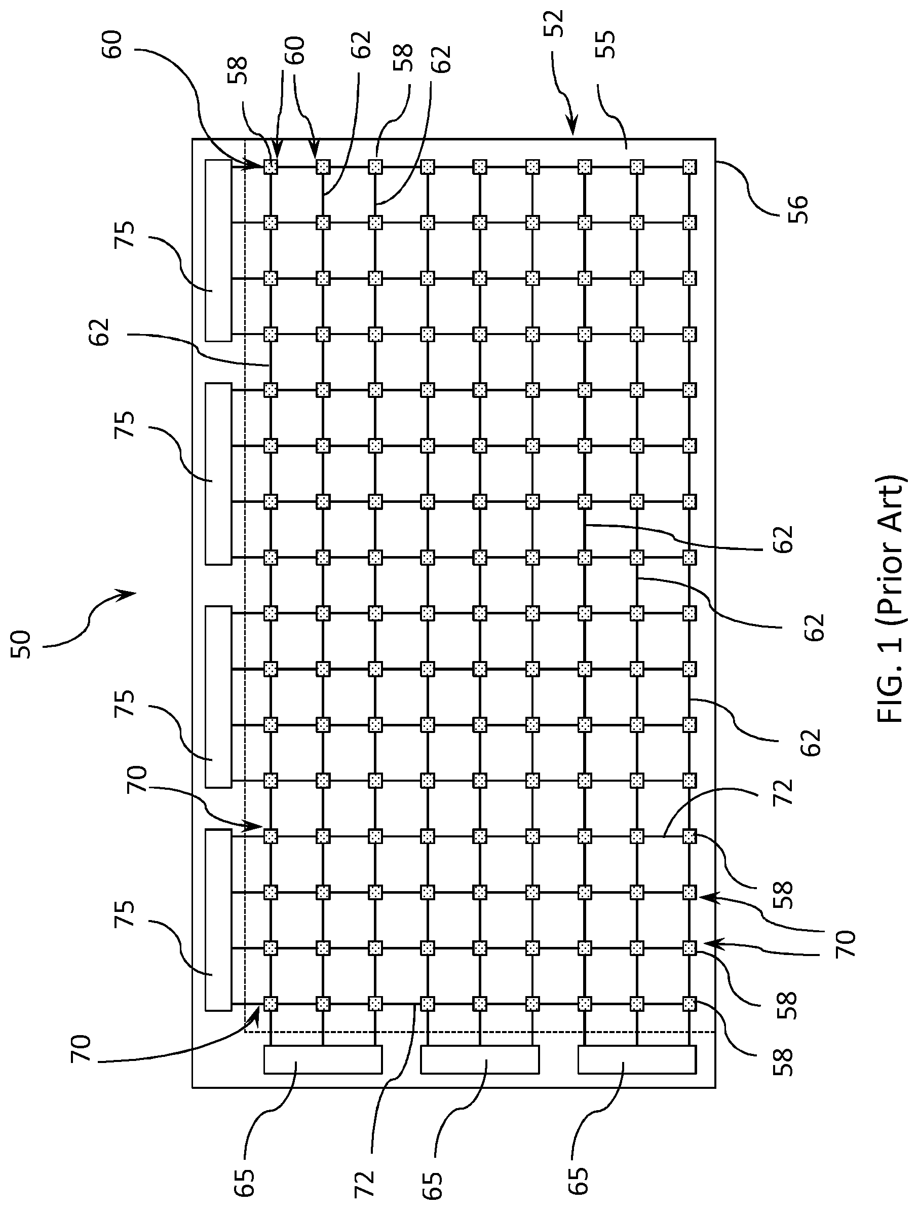 Patent US11777067 Figure 1 – Bezel-free display tile with edge-wrapped conductors and methods of manufacture