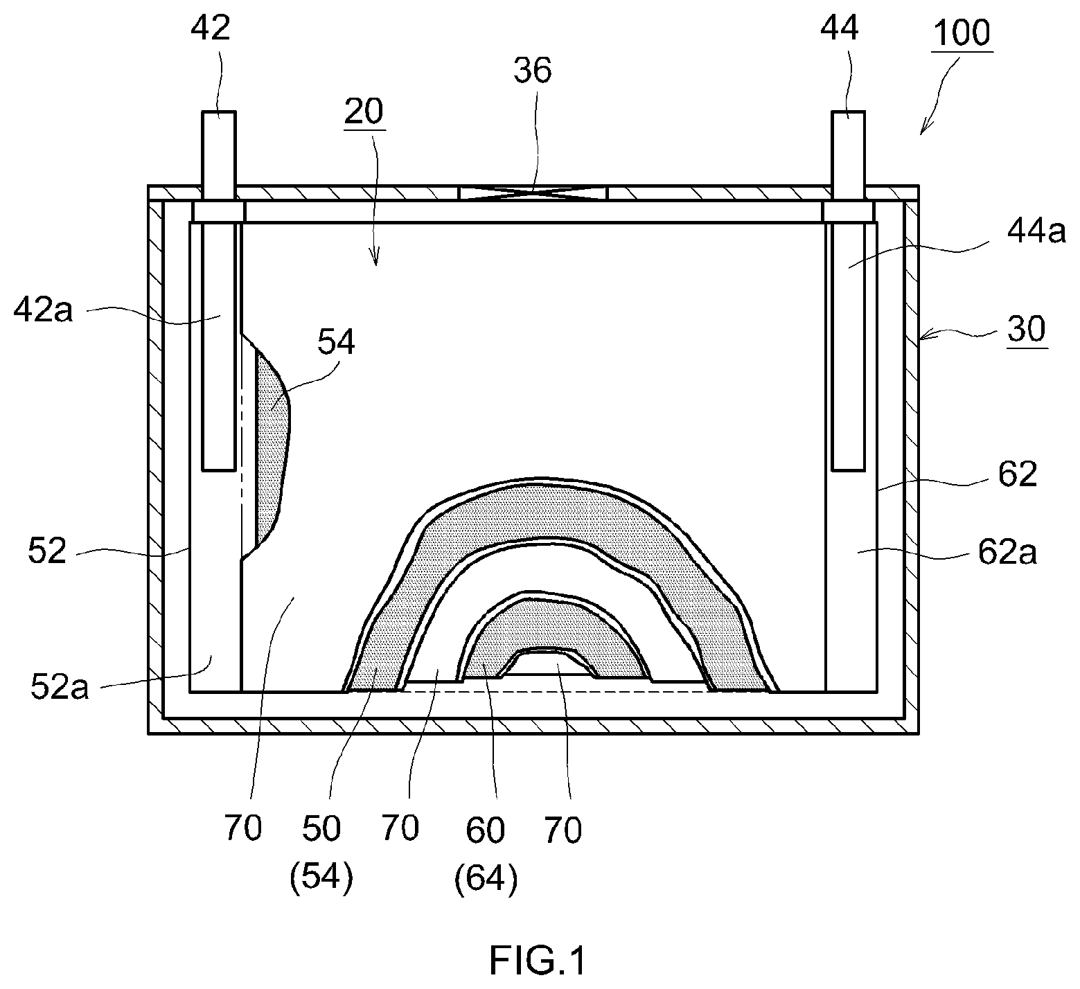 Patent US11777084 — Non-aqueous electrolyte secondary battery including a positive electrode active substance containing a lithium composite oxide porous particle having voids — Figure 1