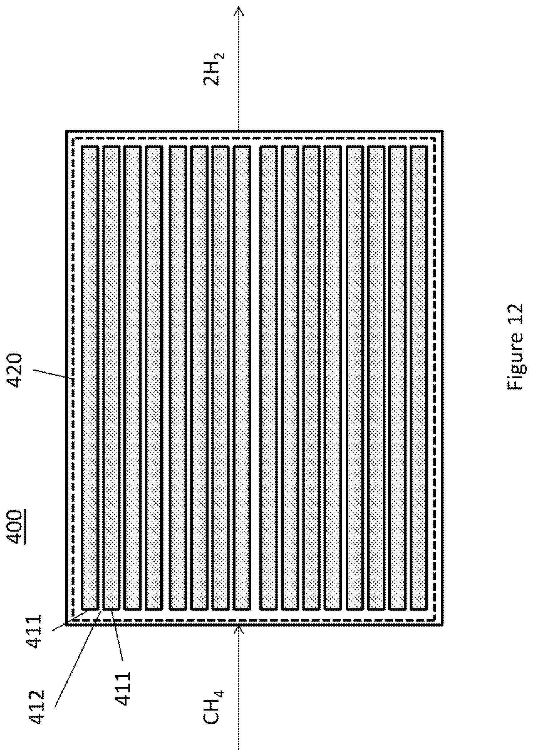 Patent US11777122 Figure 12 – Hydrogen generator with carbon capture for use with a hydrogen fuel cell