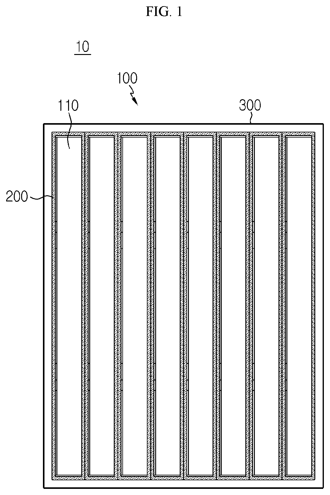 Patent US11777158 — Battery module and battery pack including same — Figure 1