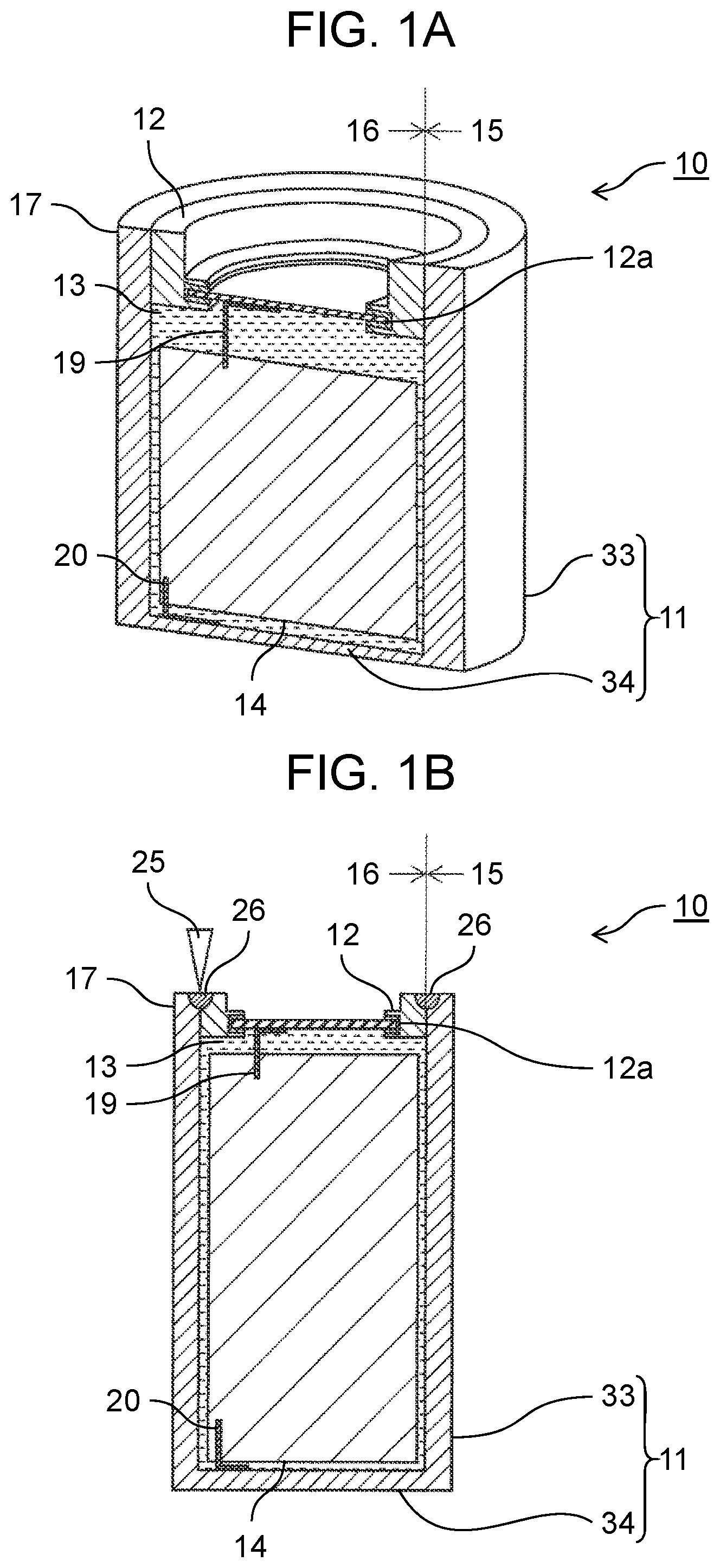 Patent US11777165 — Battery — Figure 1
