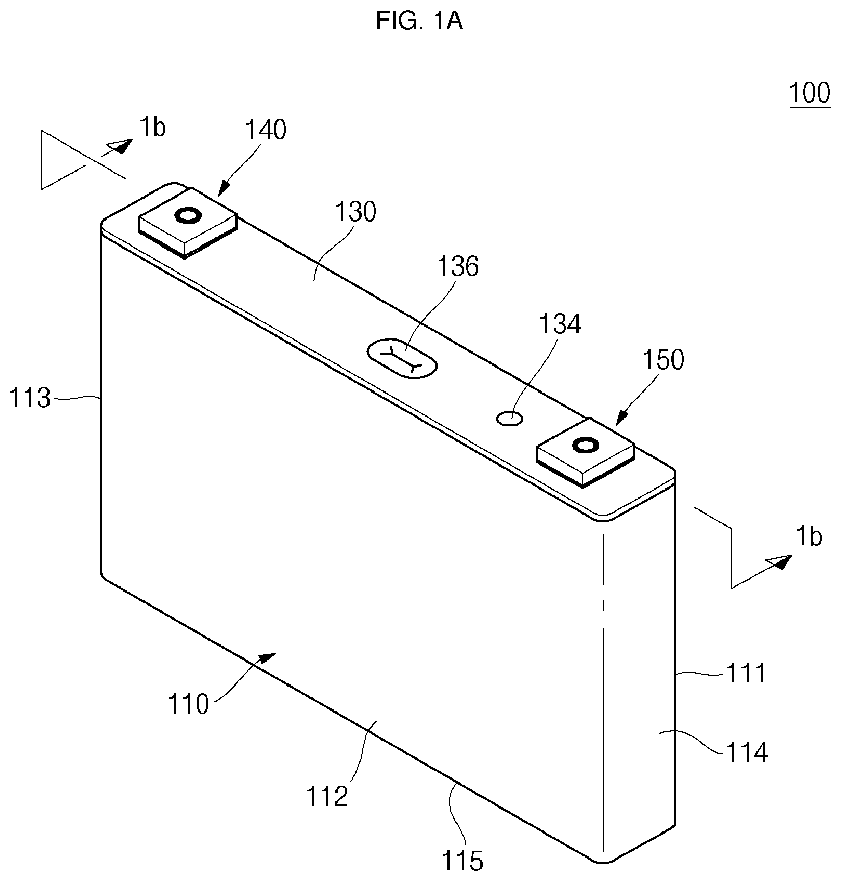 Patent US11777173 — Secondary battery — Figure 1