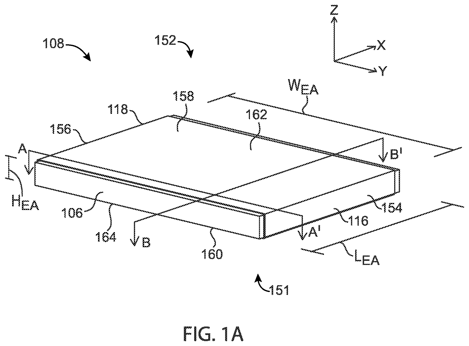 Patent US11777174 — Electrode assembly structure, secondary battery, and methods of manufacture — Figure 1