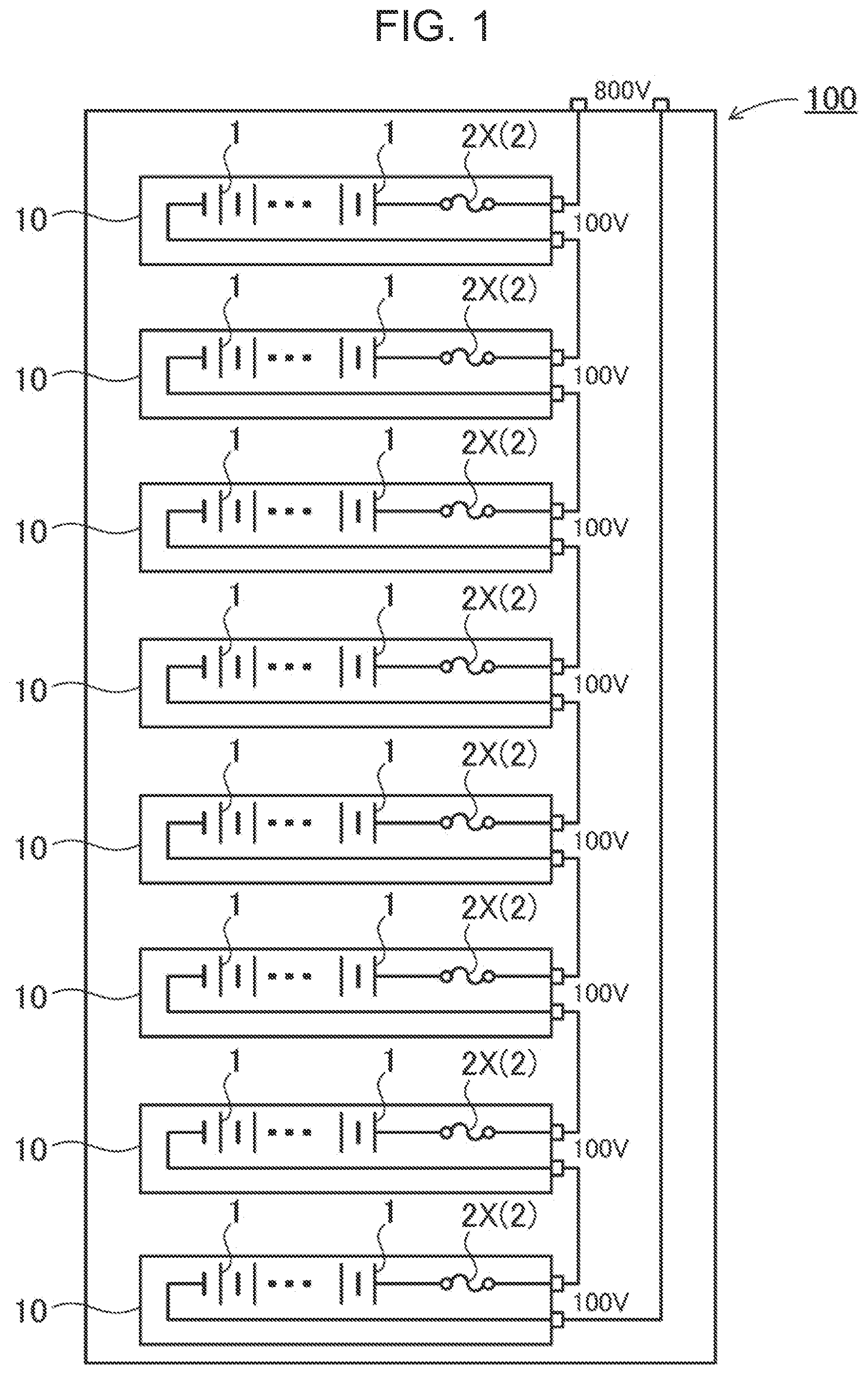 Patent US11777182 — Power supply device — Figure 1