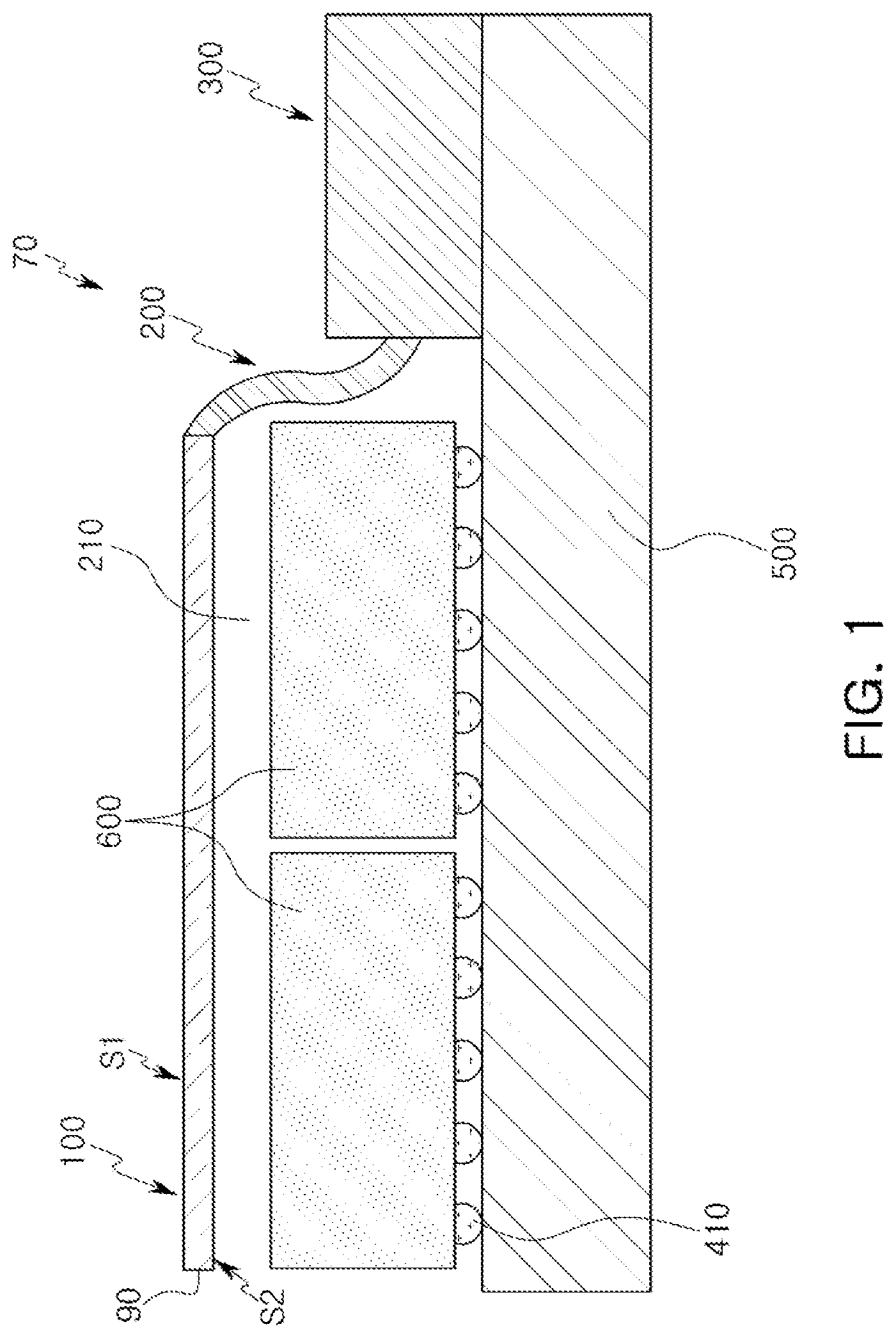 Patent US11777202 — Antenna module including a flexible substrate — Figure 1