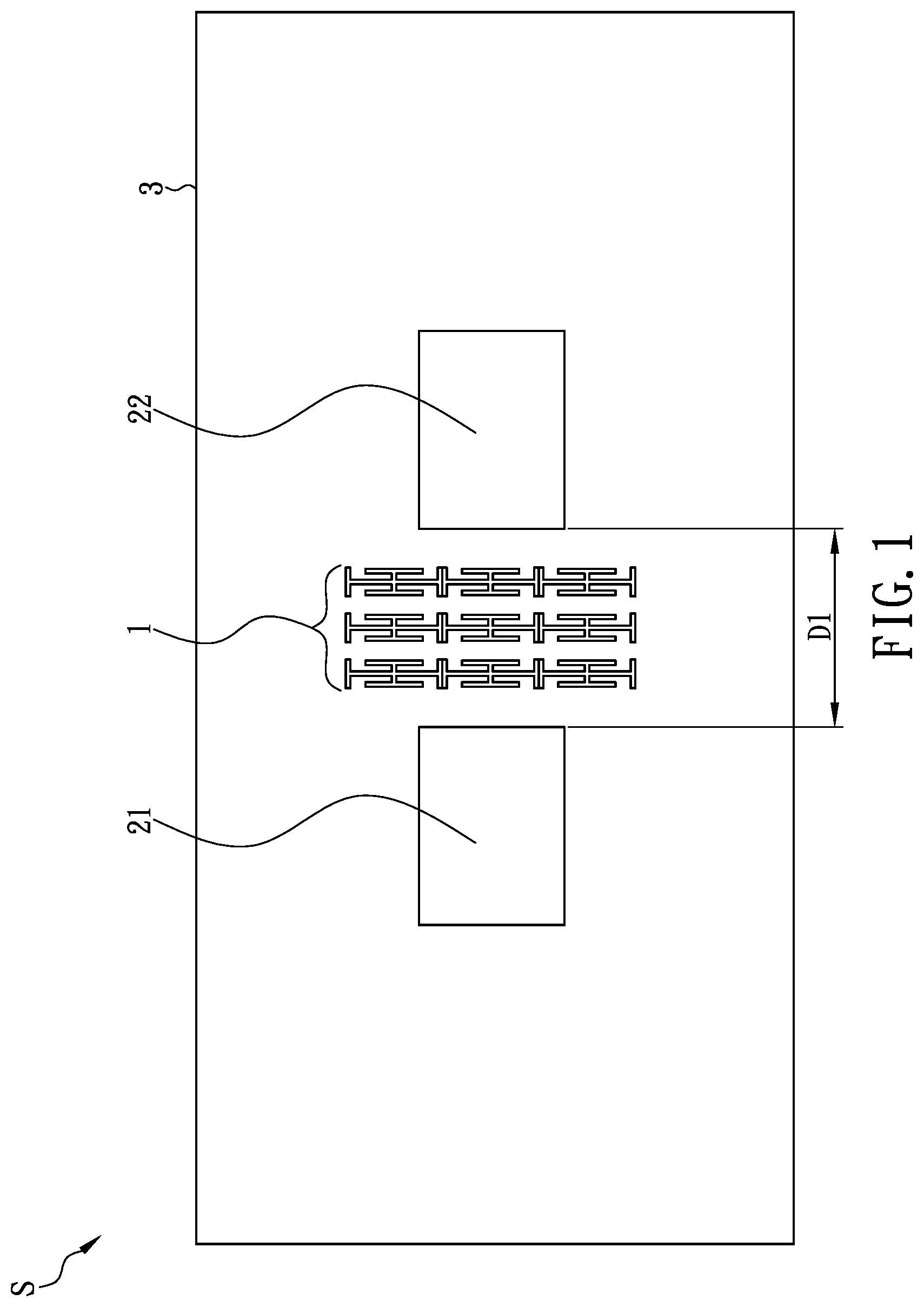 Patent US11777205 — Periodic metal array structure — Figure 1