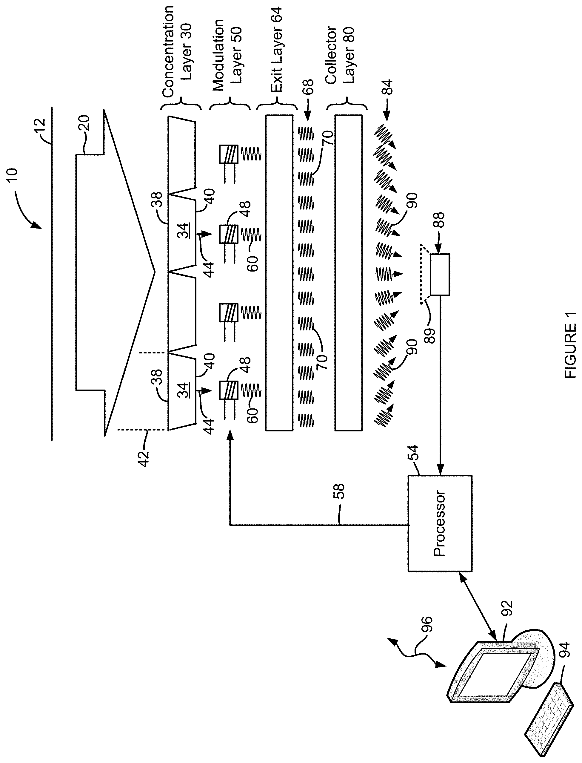 Patent US11777220 — Light path defining apparatus and methods — Figure 1