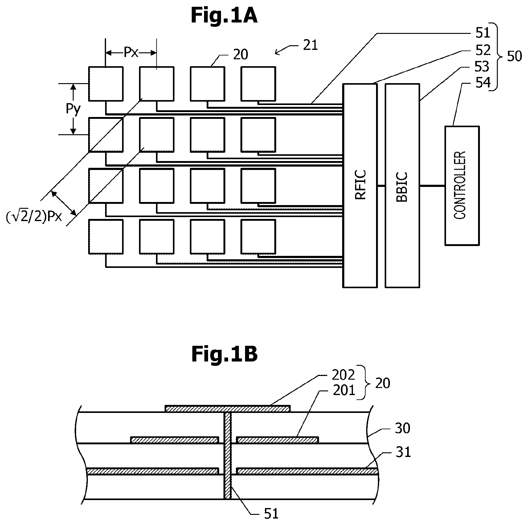 Patent US11777221 — Antenna module — Figure 1