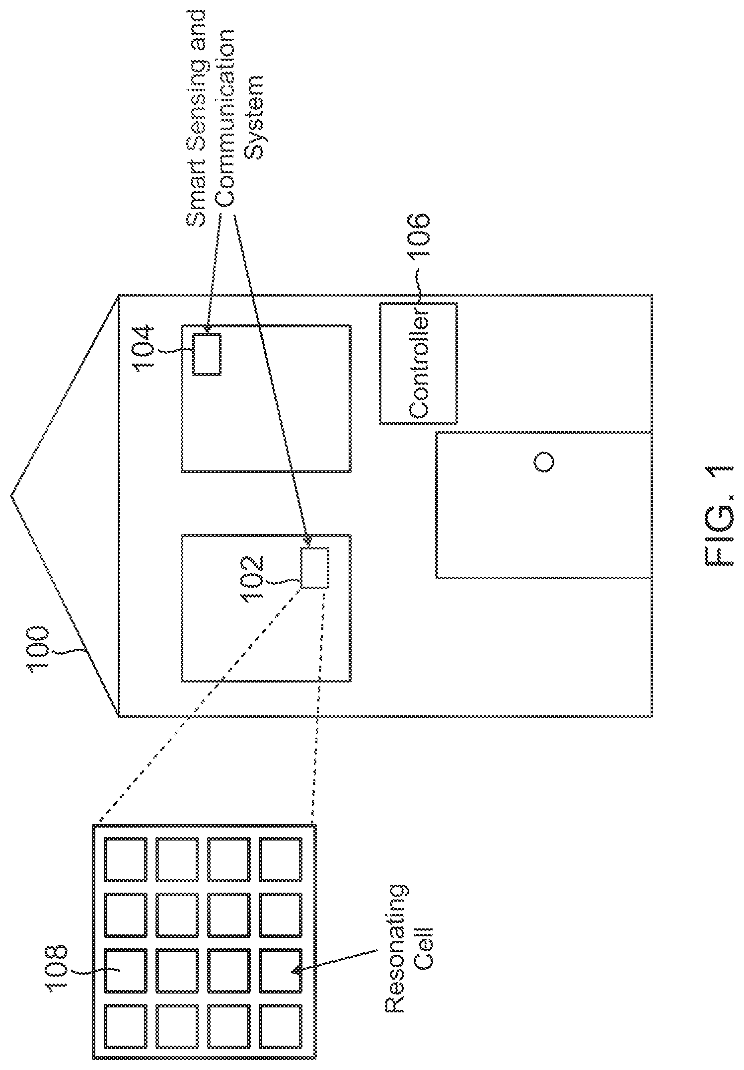 Patent US11777224 — Smart infrastructure sensing and communication system — Figure 1