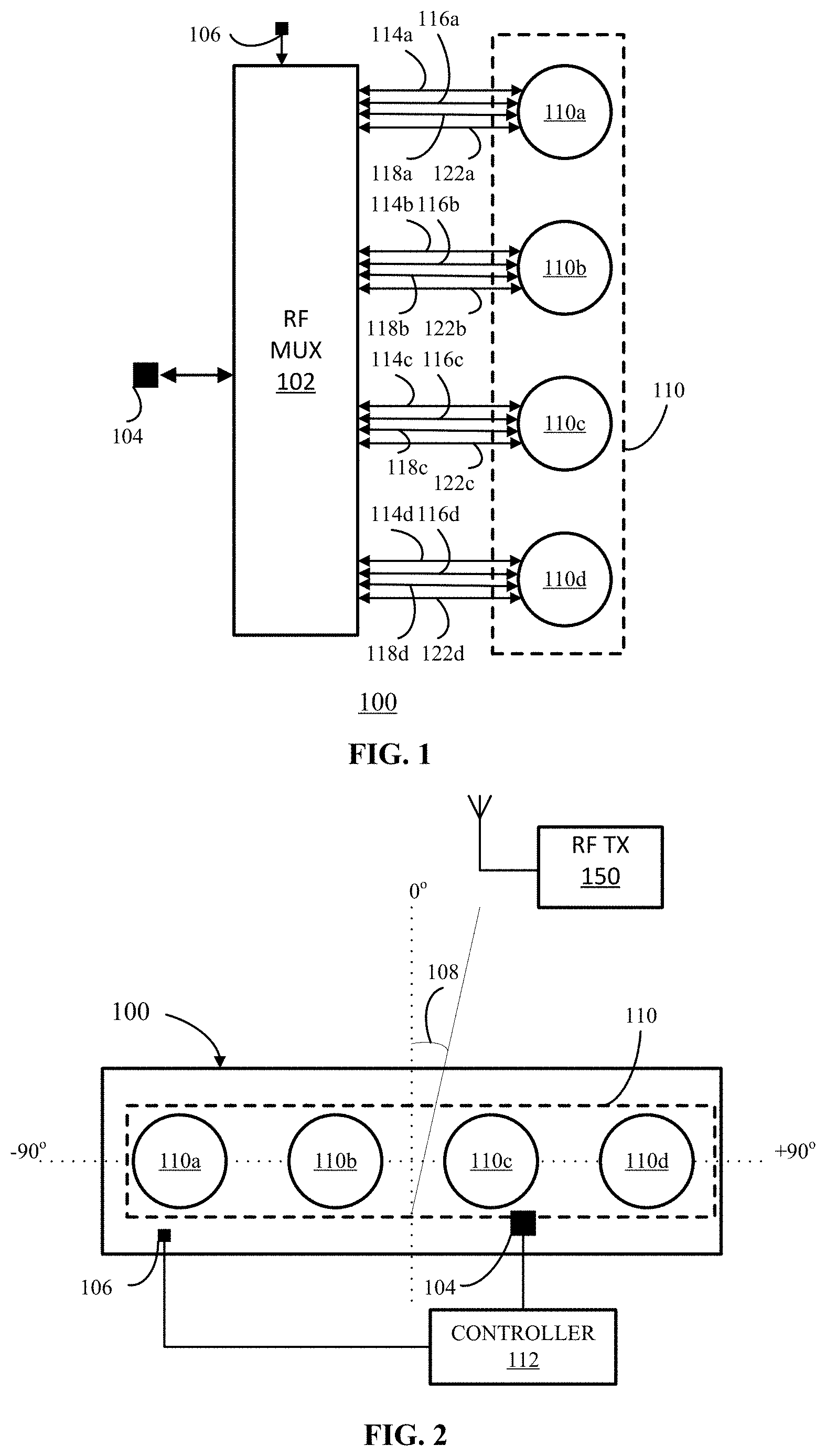 Patent US11777228 Figure 1 – Multi-polarized antenna array