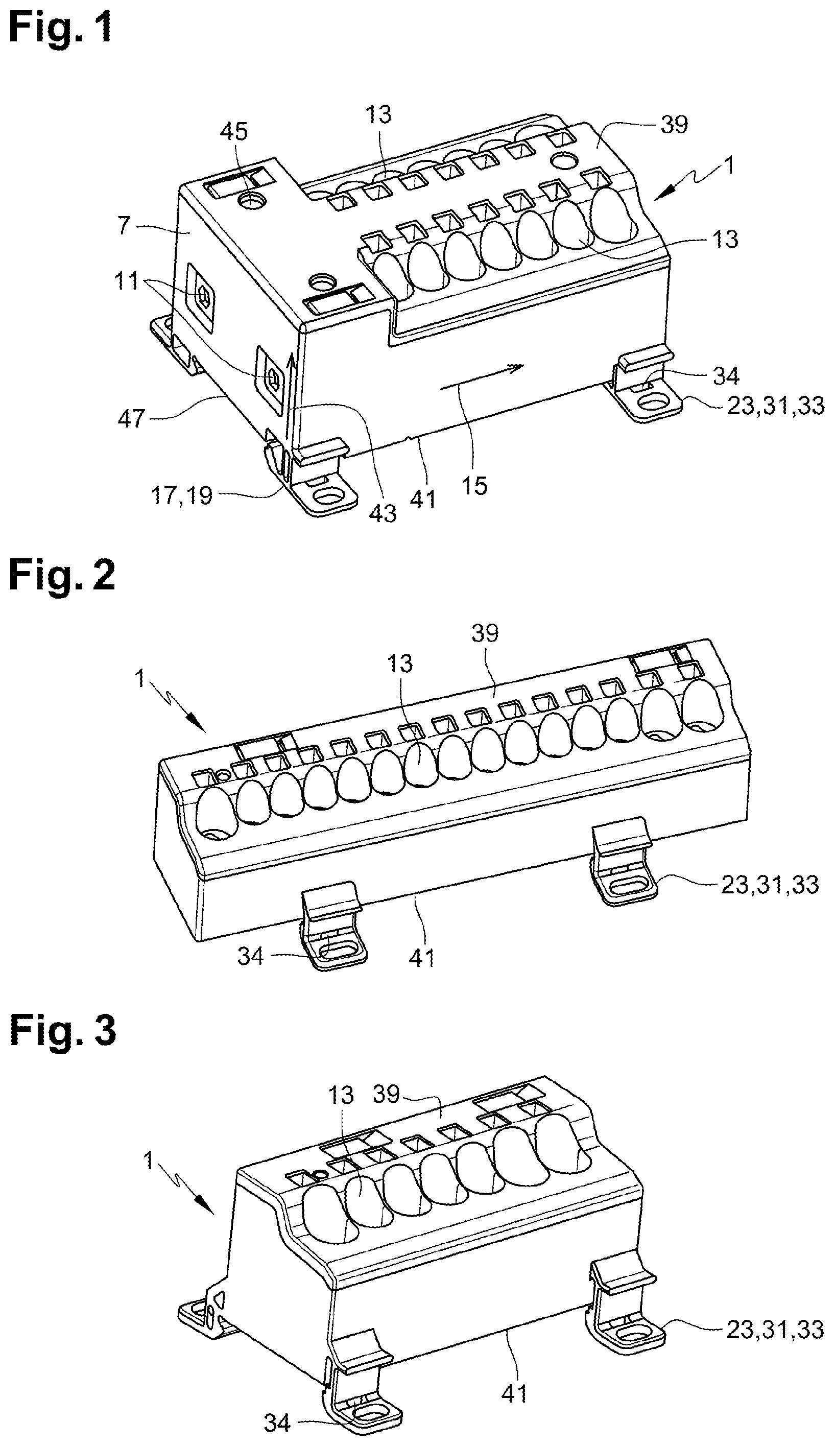 Patent US11777236 — Distribution block — Figure 1