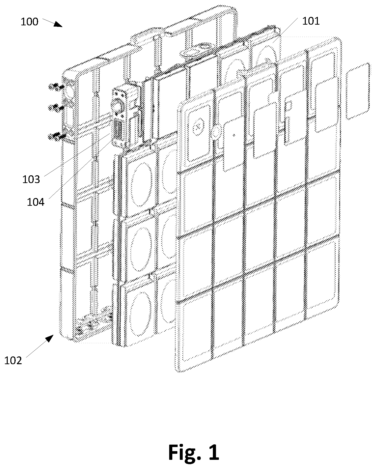 Patent US11777237 — Disconnecting power from external USB connectors of conformable wearable battery packs in the presence of conducting fluids — Figure 1