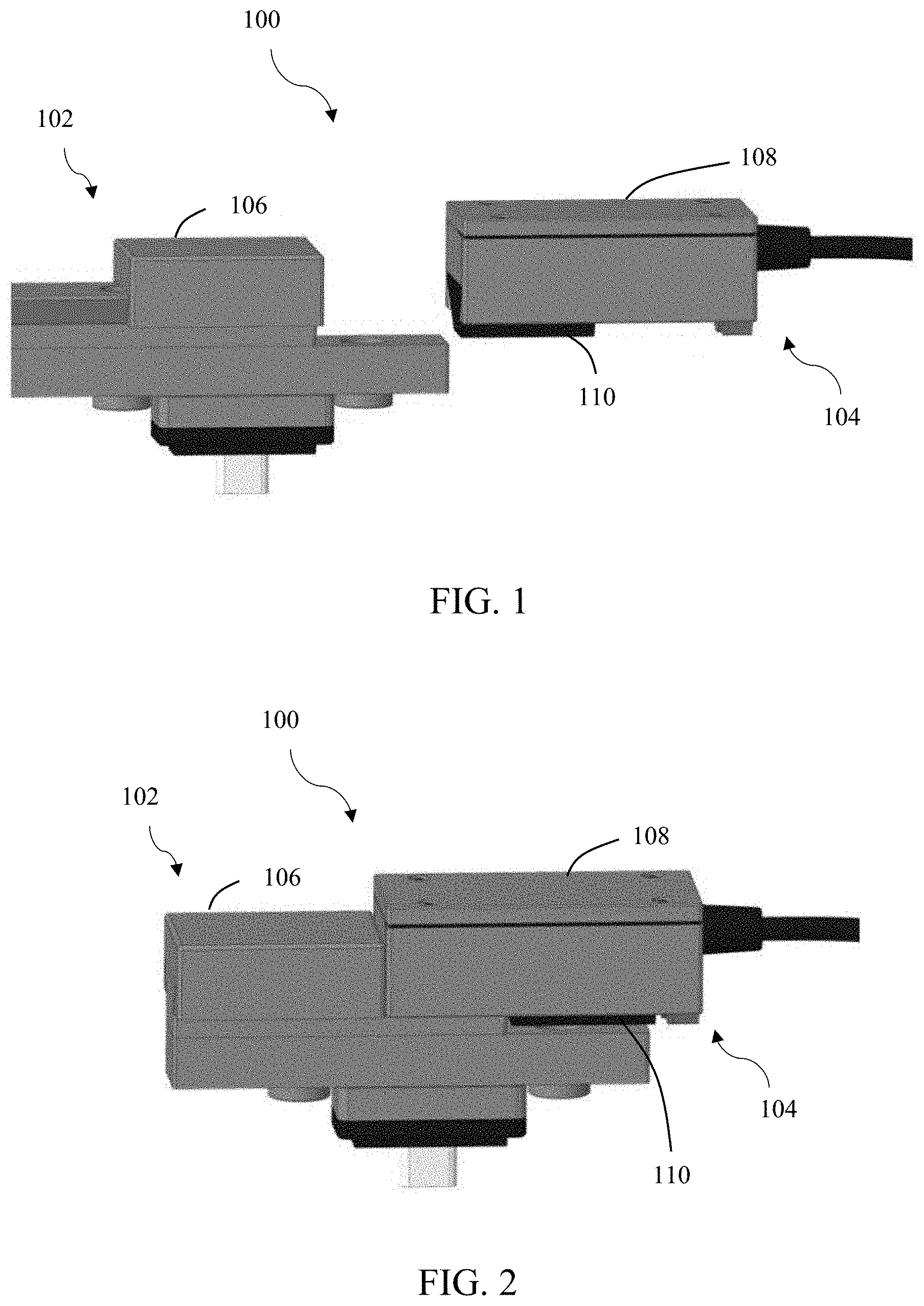 Patent US11777250 — Electro-mechanical connection apparatus — Figure 1