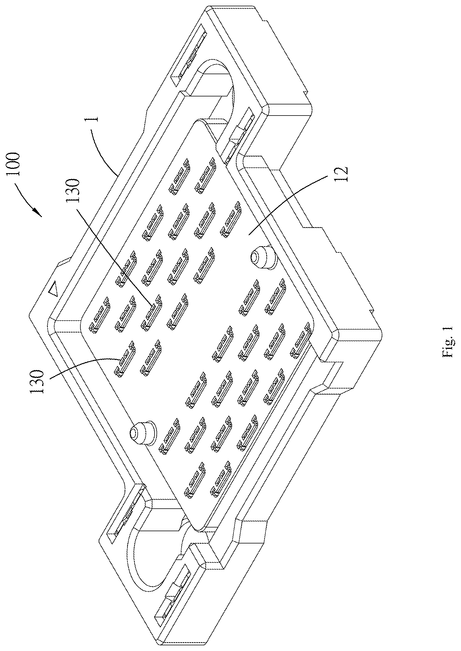 Patent US11777258 — Electrical connection device — Figure 1