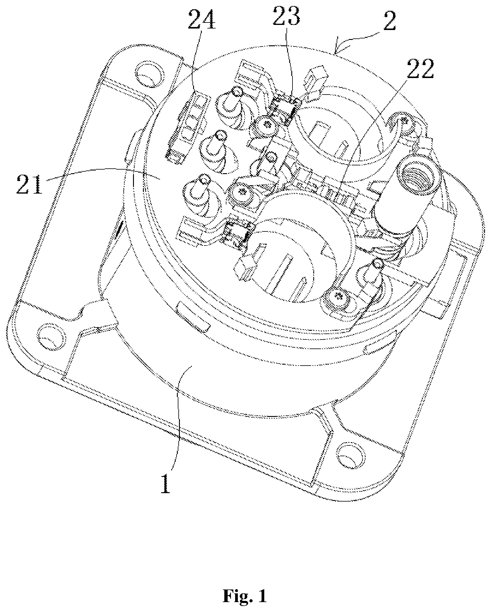 Patent US11777260 — Charging socket and lead frame assembly and charging socket — Figure 1