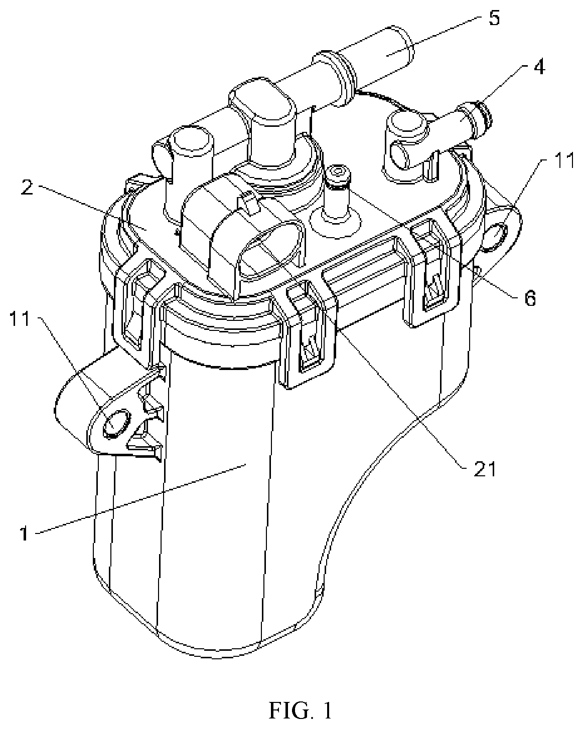 Patent US11777264 — Fuel pump component — Figure 1
