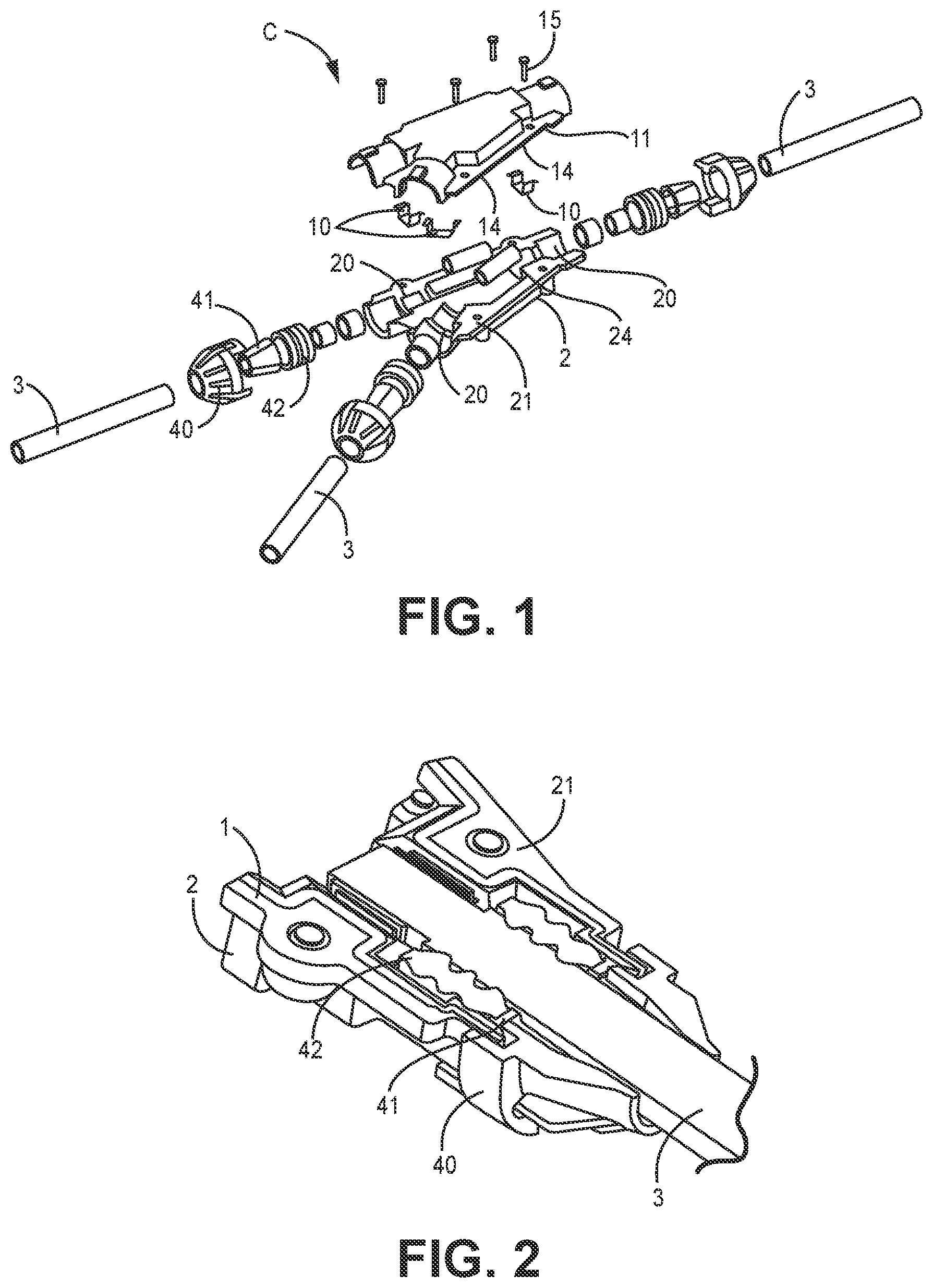 Patent US11777265 Figure 1 – Shielded Y-shaped splice connector and his method of assembly