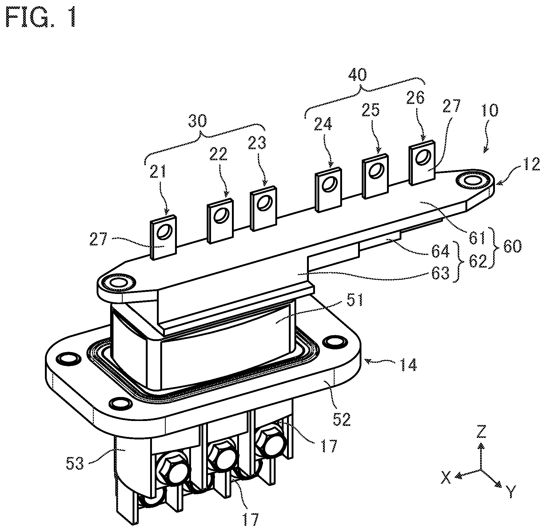 Patent US11777267 Figure 1 – Connector assembly