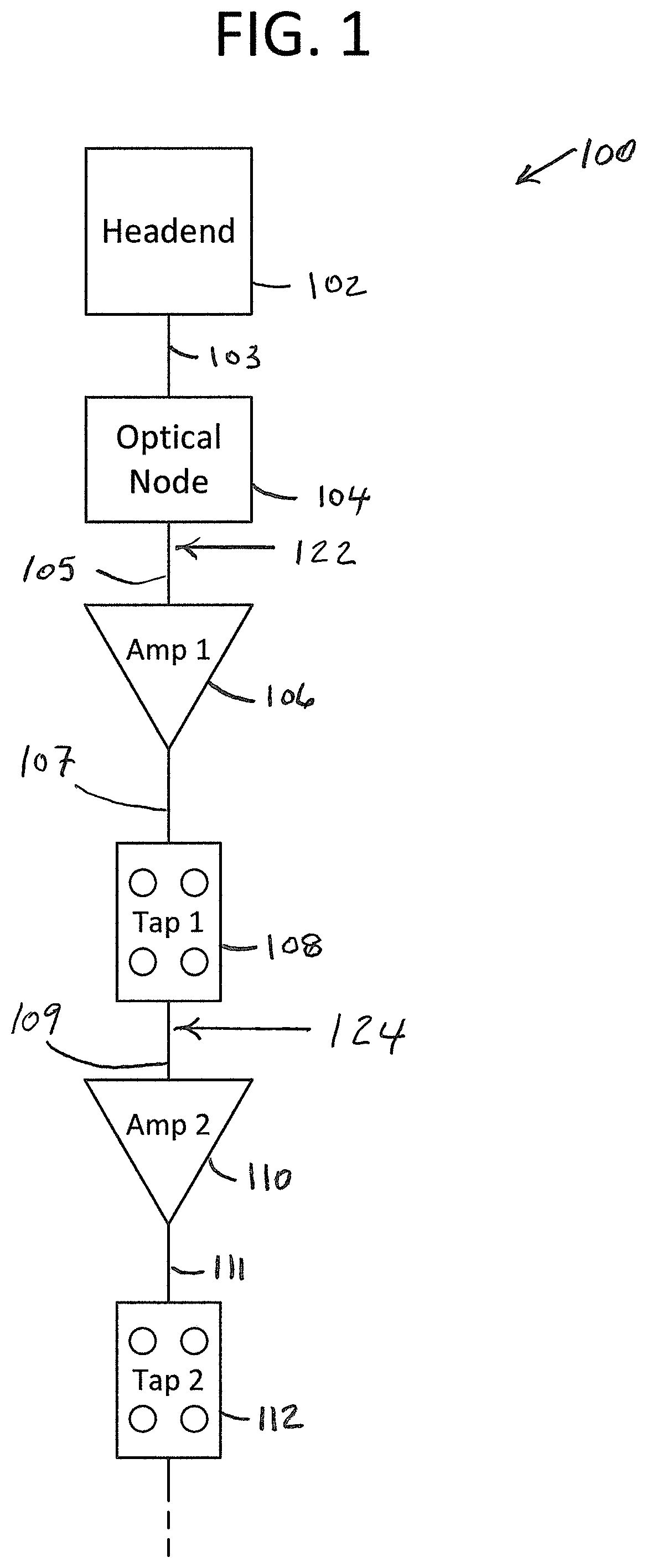 Patent US11777268 — Uninterruptable tap — Figure 1