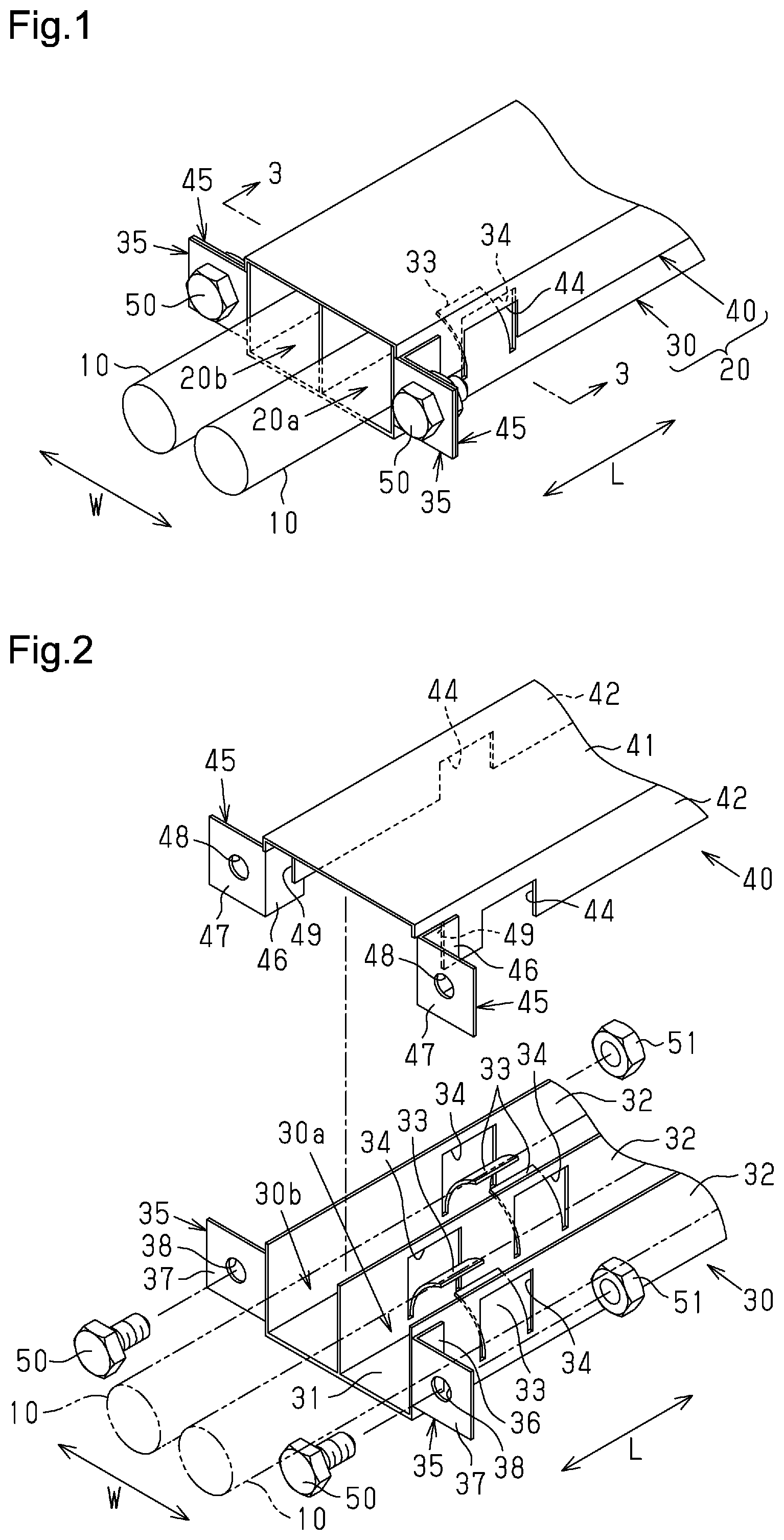 Patent US11777286 Figure 1 – Electromagnetic shield member and wire harness