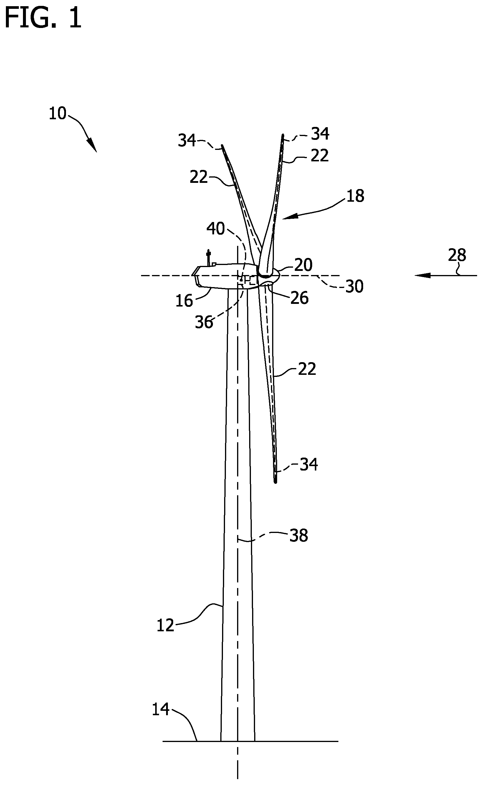 Patent US11777316 Figure 1 – Method to operate a windfarm