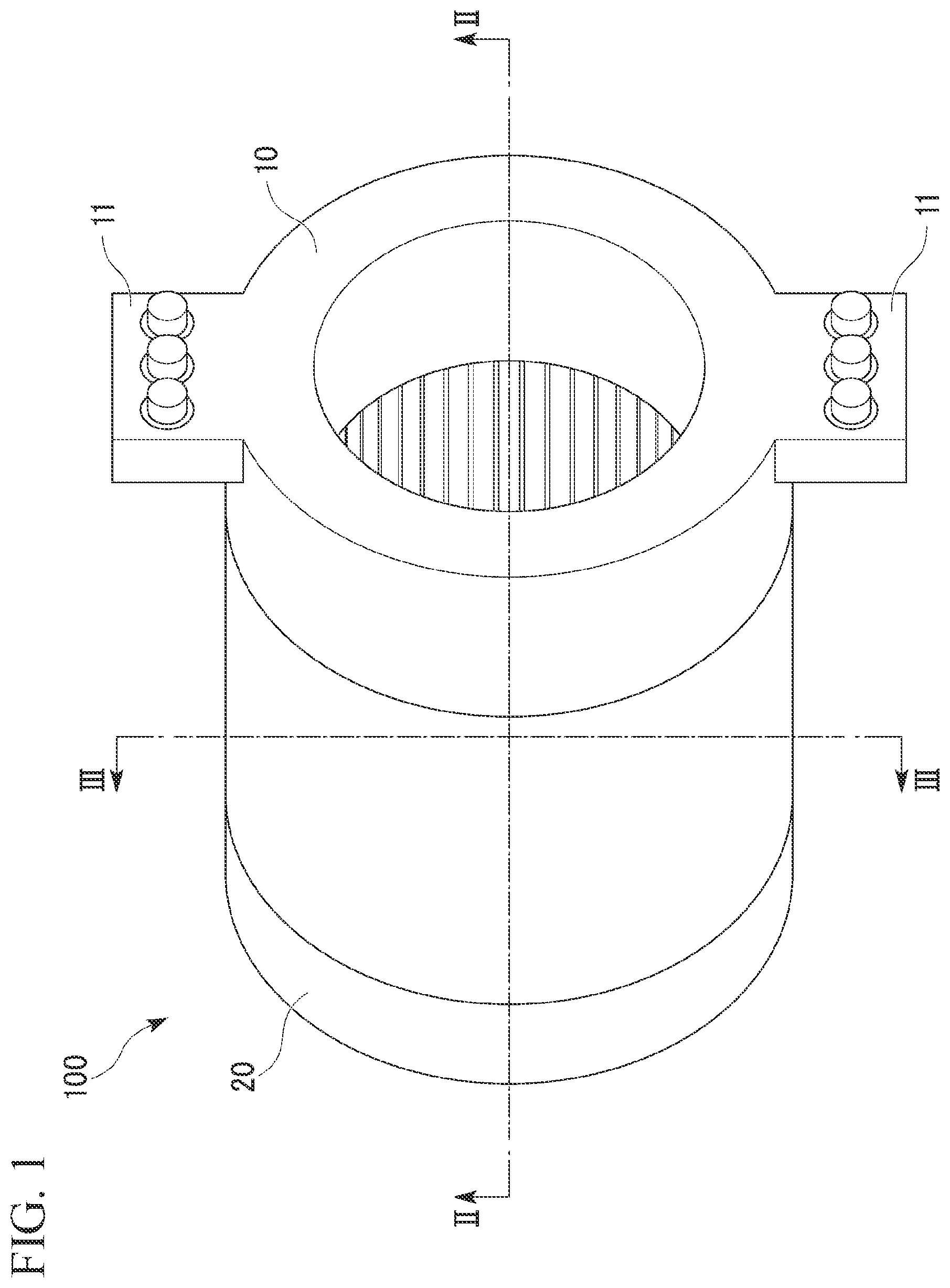 Patent US11777353 — Dynamoelectric machine having a coolant path through a space provided in the flank of a winding — Figure 1